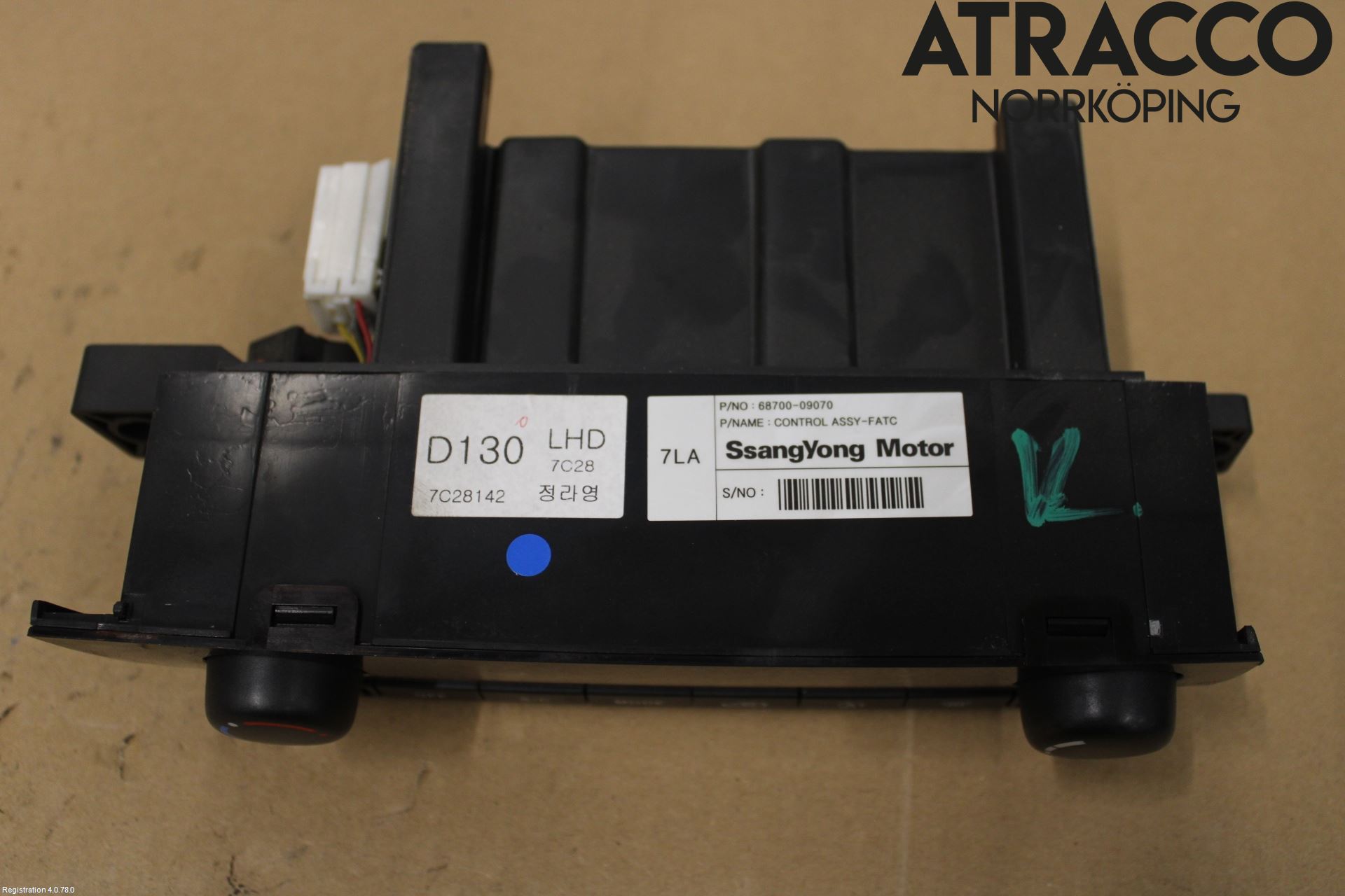 SsangYong SSANG YONG ACTYON/SPORT 06-17 Varmeapparat Panel(Regulering)