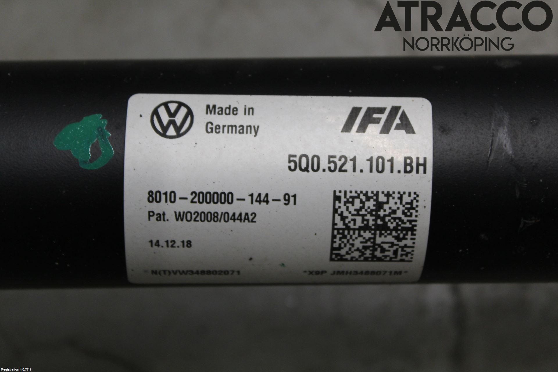 Volkswagen VW T-ROC 18- Mellomaksel Kompl