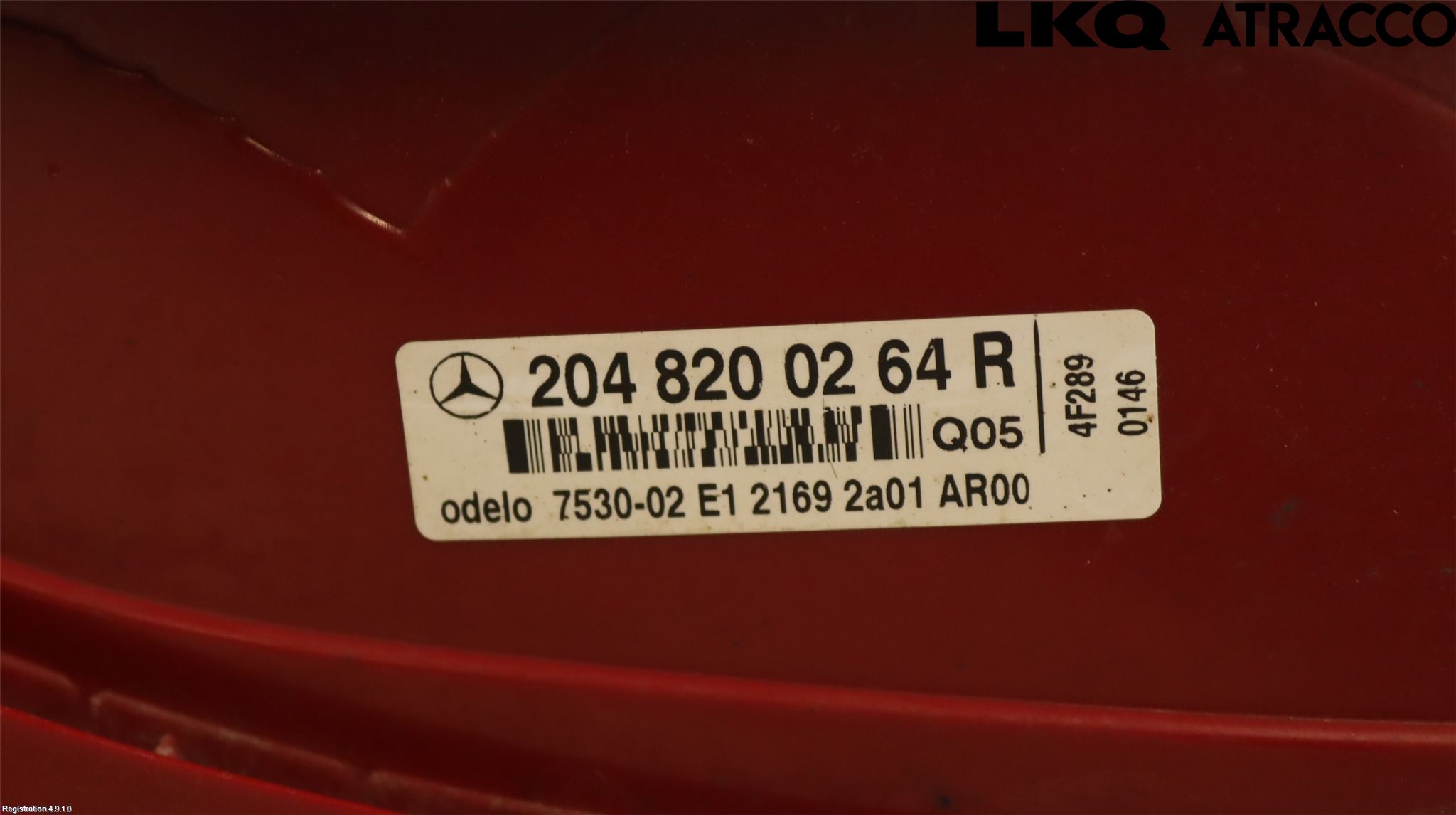 Mercedes-Benz MB C-KLASS (W204) 07-15 Baklykt Høyre