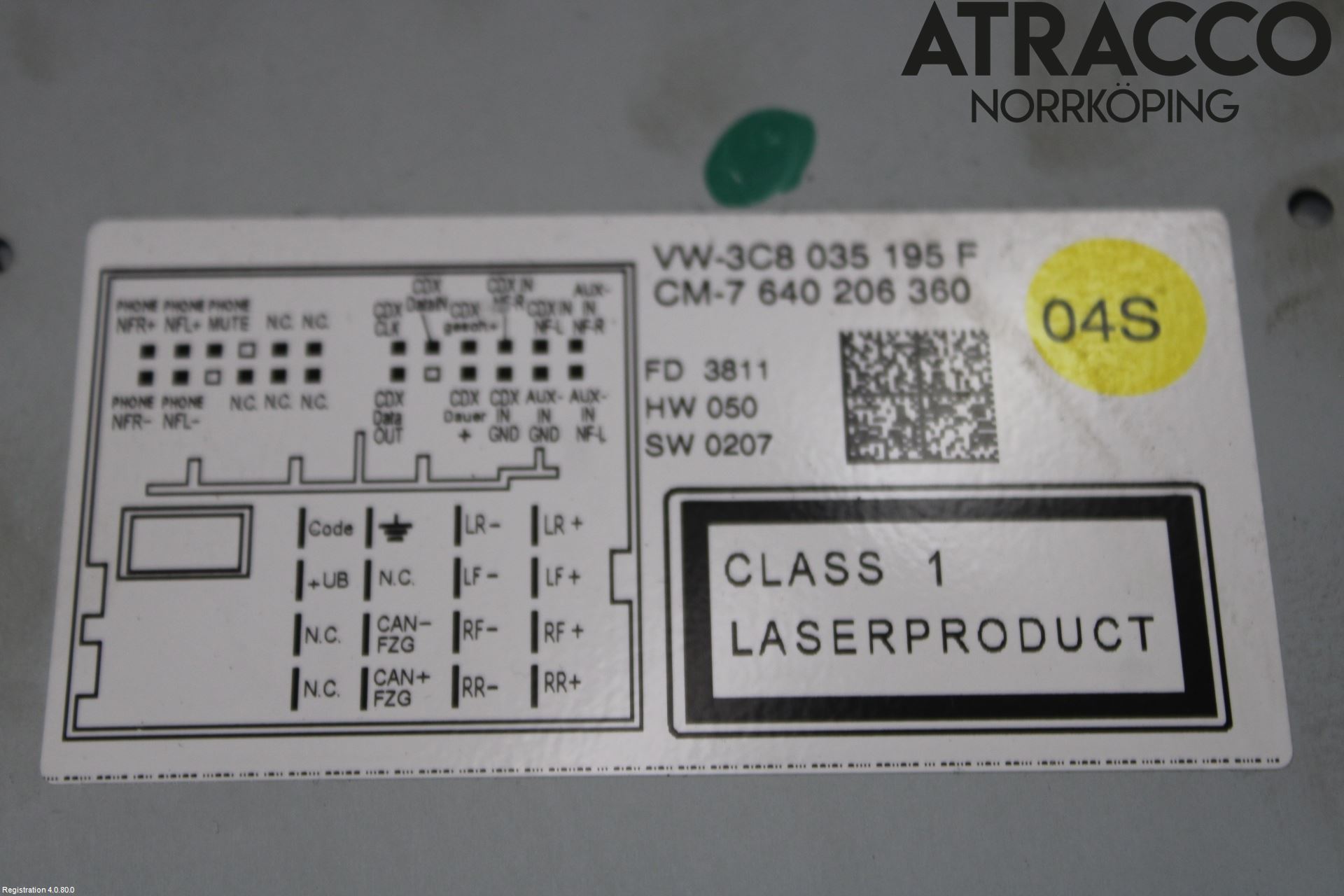 Volkswagen VW PASSAT 11-14 Stereo Radio Med Cd