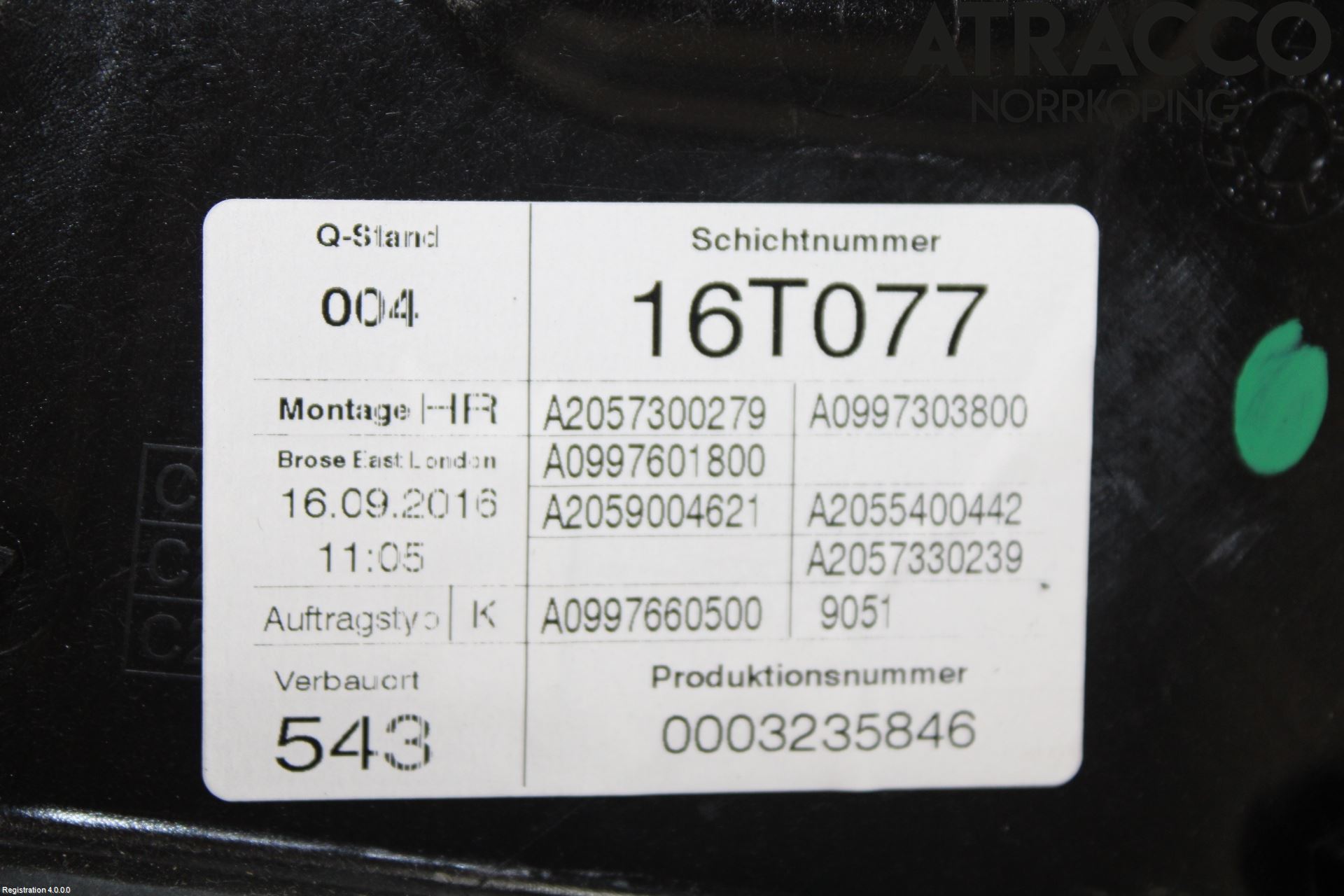 Mercedes-Benz MB C-KLASS (W205) 14-21 Vindusheis El Komp