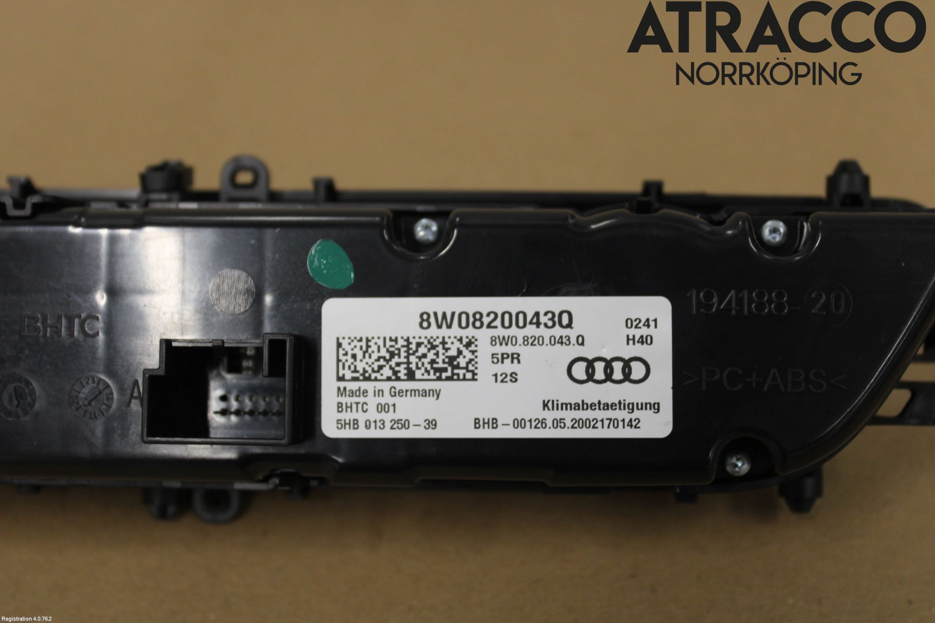 Audi A4/S4 B9 20- Varmeapparat Panel(Regulering)