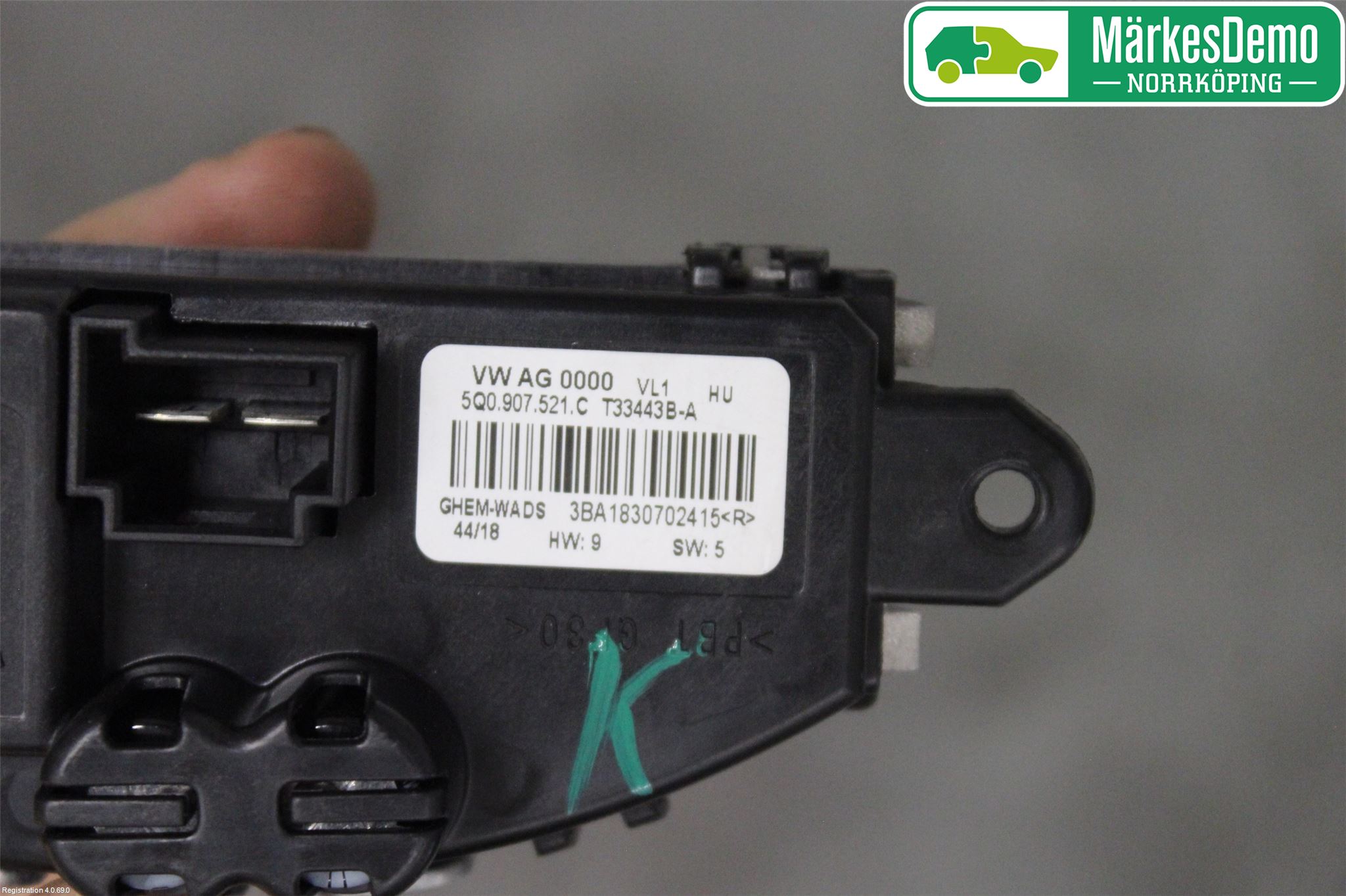 Volkswagen VW TIGUAN 16-24 Varmeapparat Viftemotstand