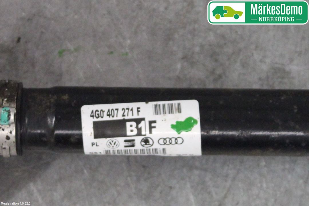 Audi A6/S6 4G 11-18 Drivaksel Foran Kompl Høyre