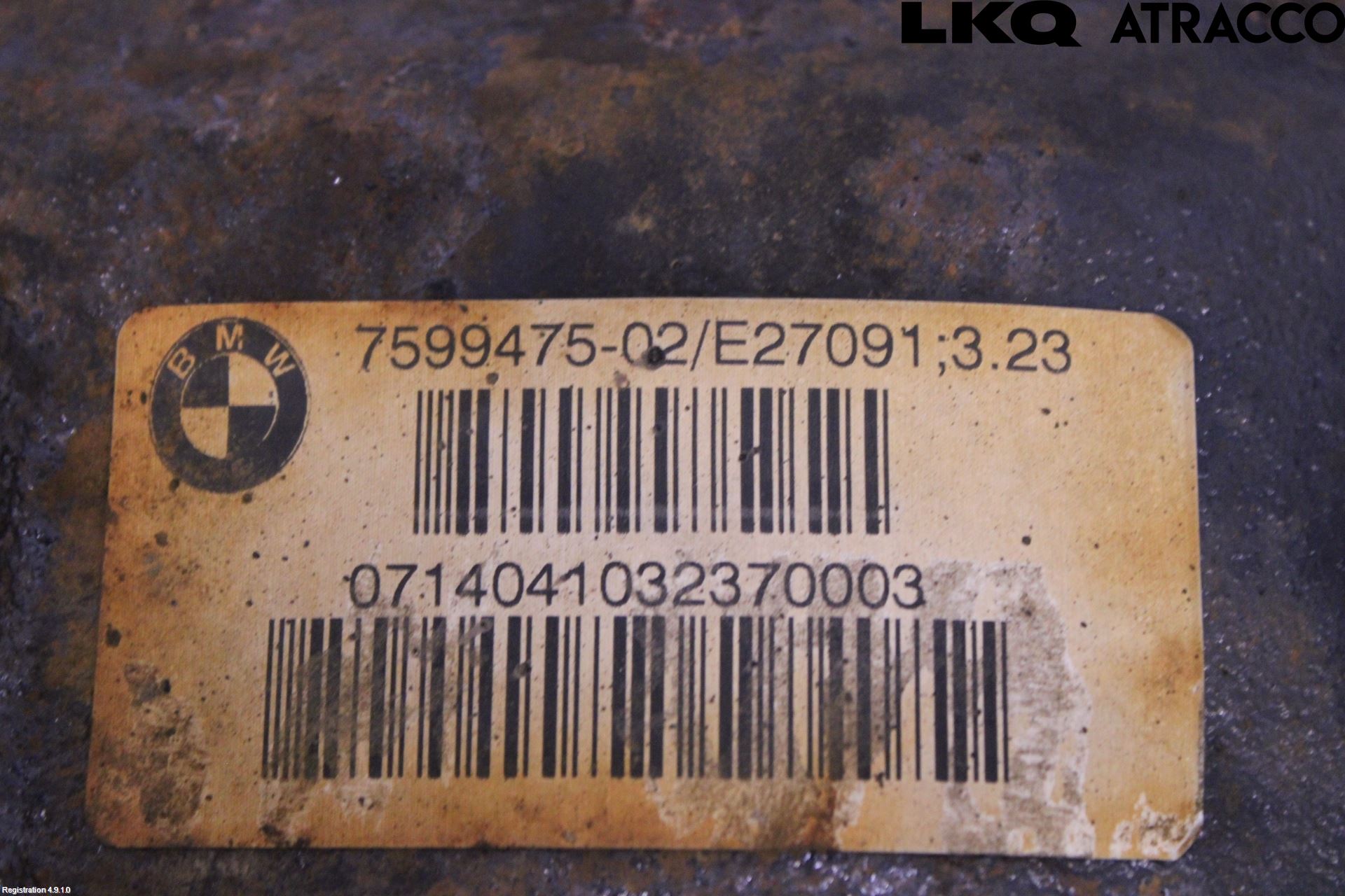 BMW 3 F30/F31/F80 12-19 Bakaksel Kardang Bak -Diff