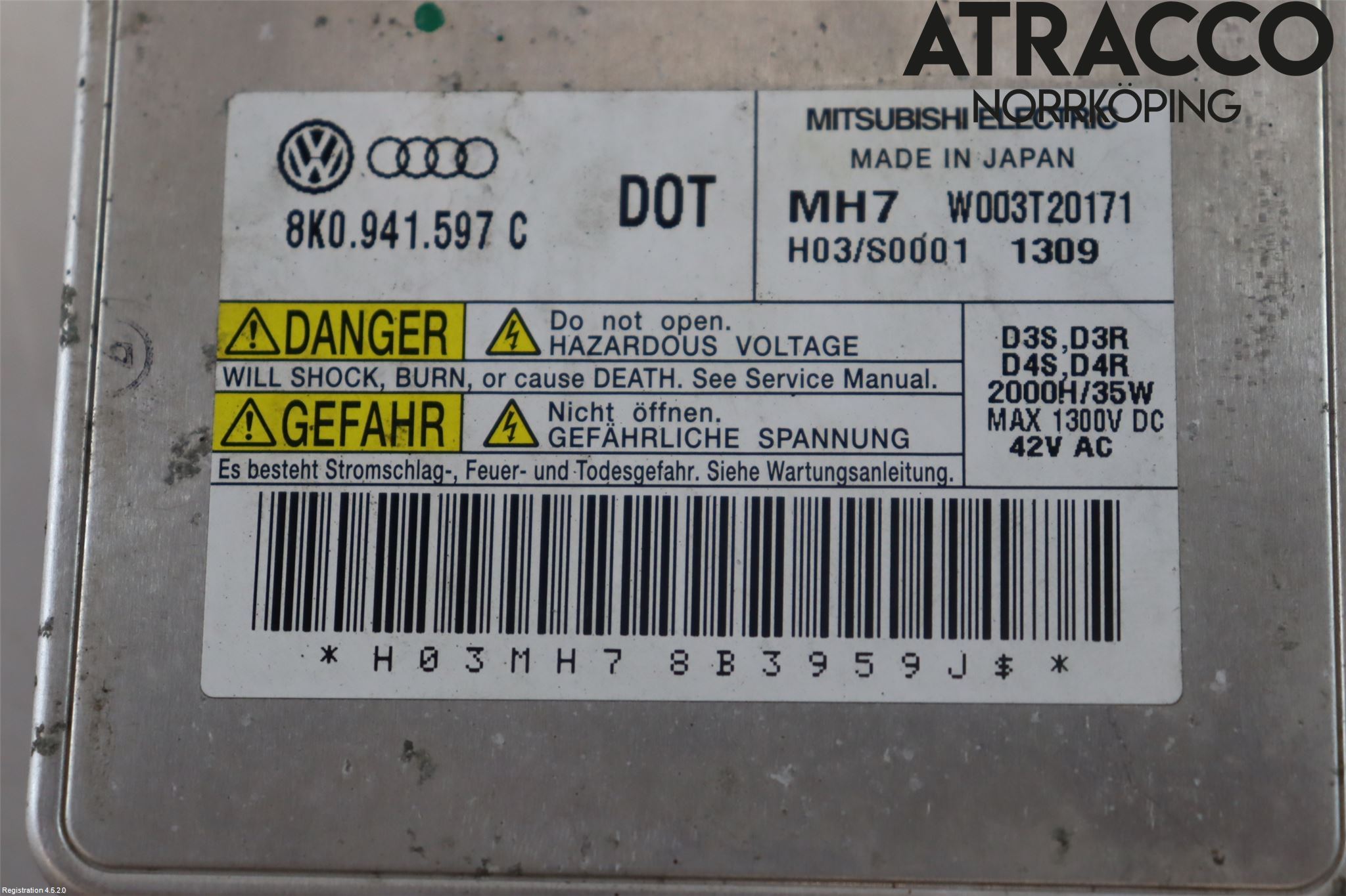 Audi A6/S6     05-11 Styreenhet Xenon