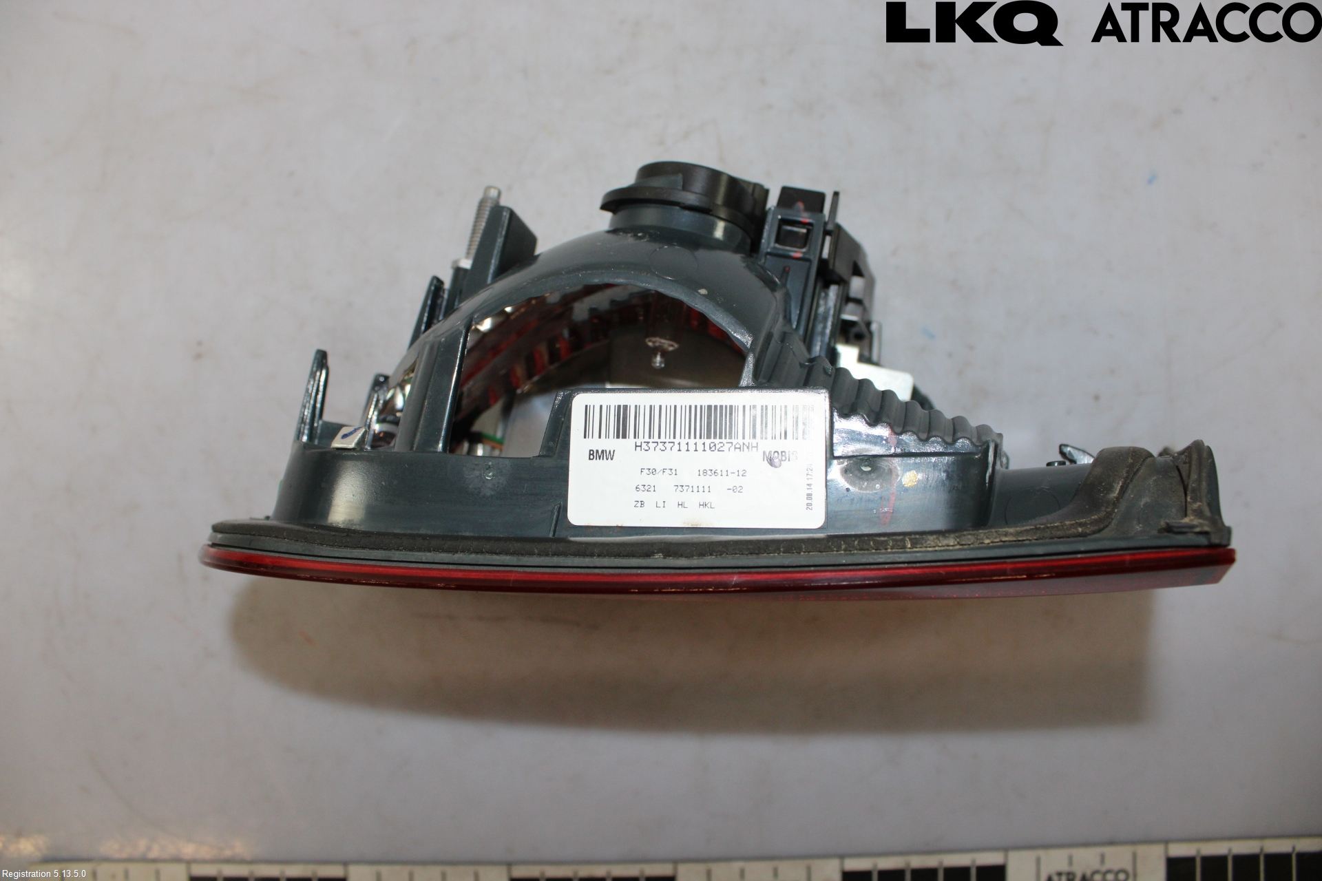 BMW 3 F30/F31/F80 12-19 Baklykt Venstre  På Luke(Indre