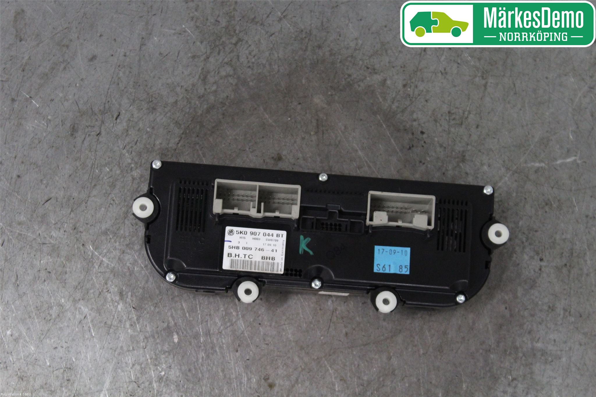 Volkswagen VW GOLF VI 09-13 Varmeapparat Panel(Regulering)