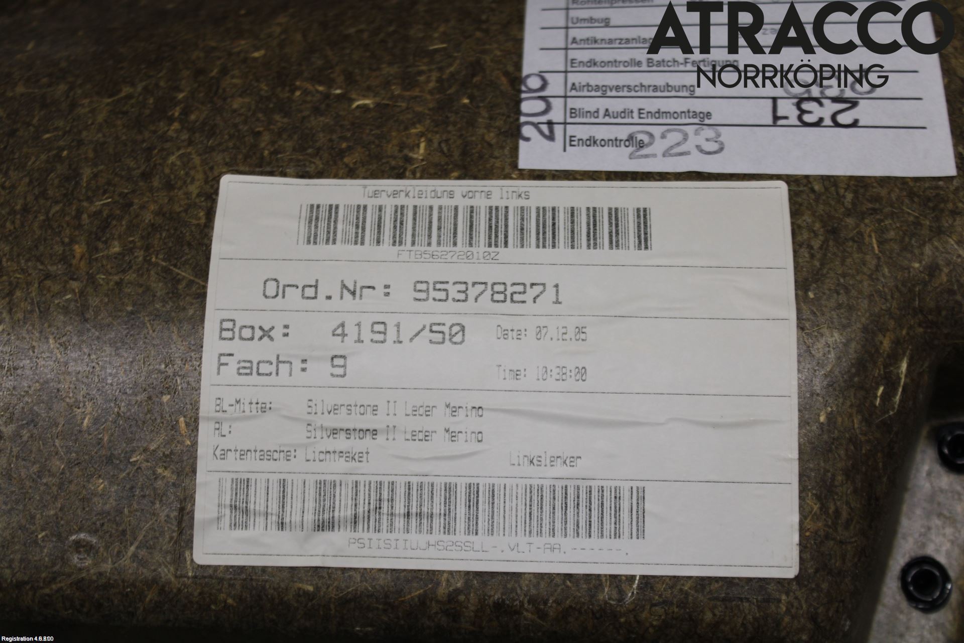 BMW 5 E60/61 Sed/Tou 02-10 Innr Dørtrekk Venstre