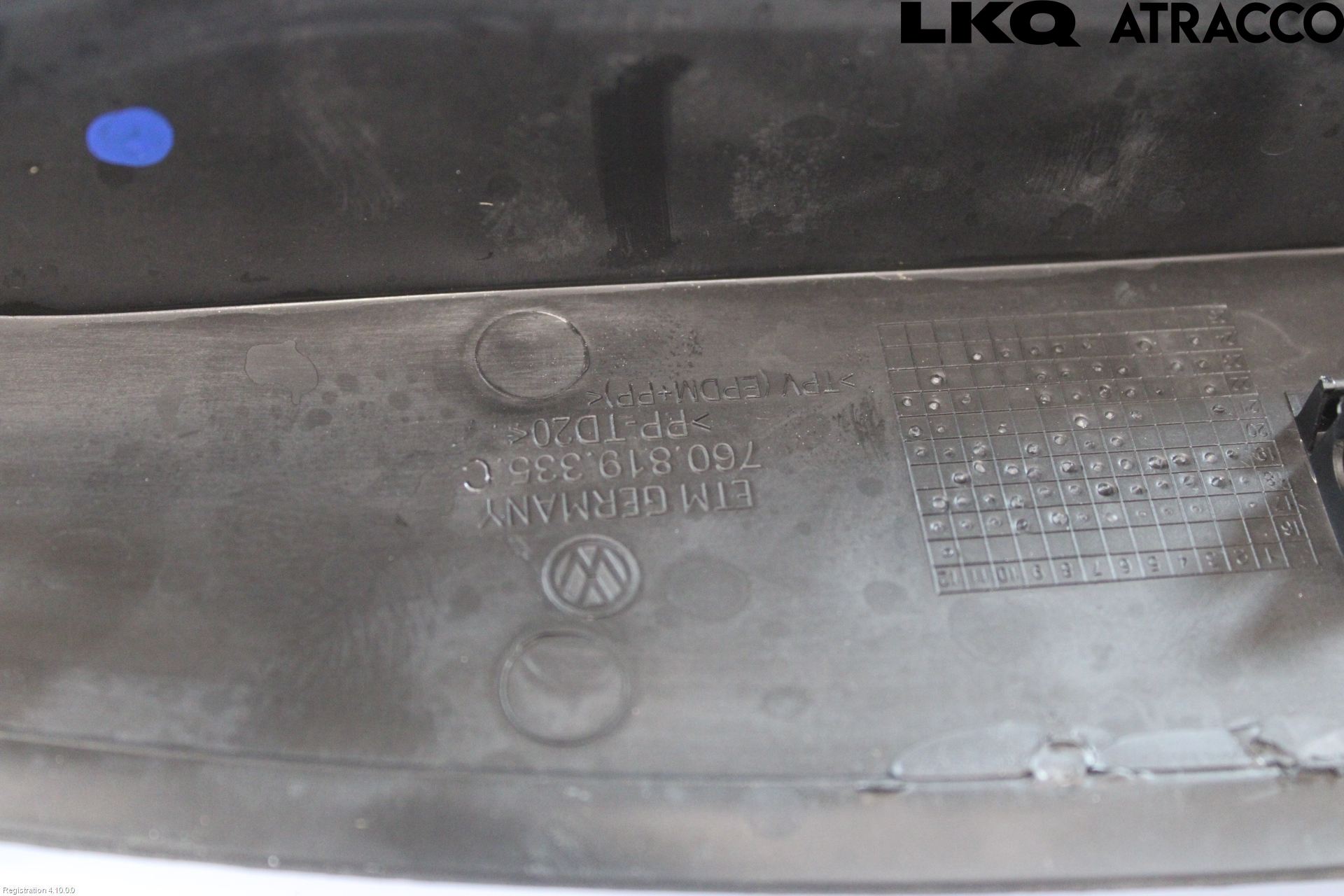 Volkswagen VW TOUAREG CR 18- Visker Deksel-Grill-Under Frr