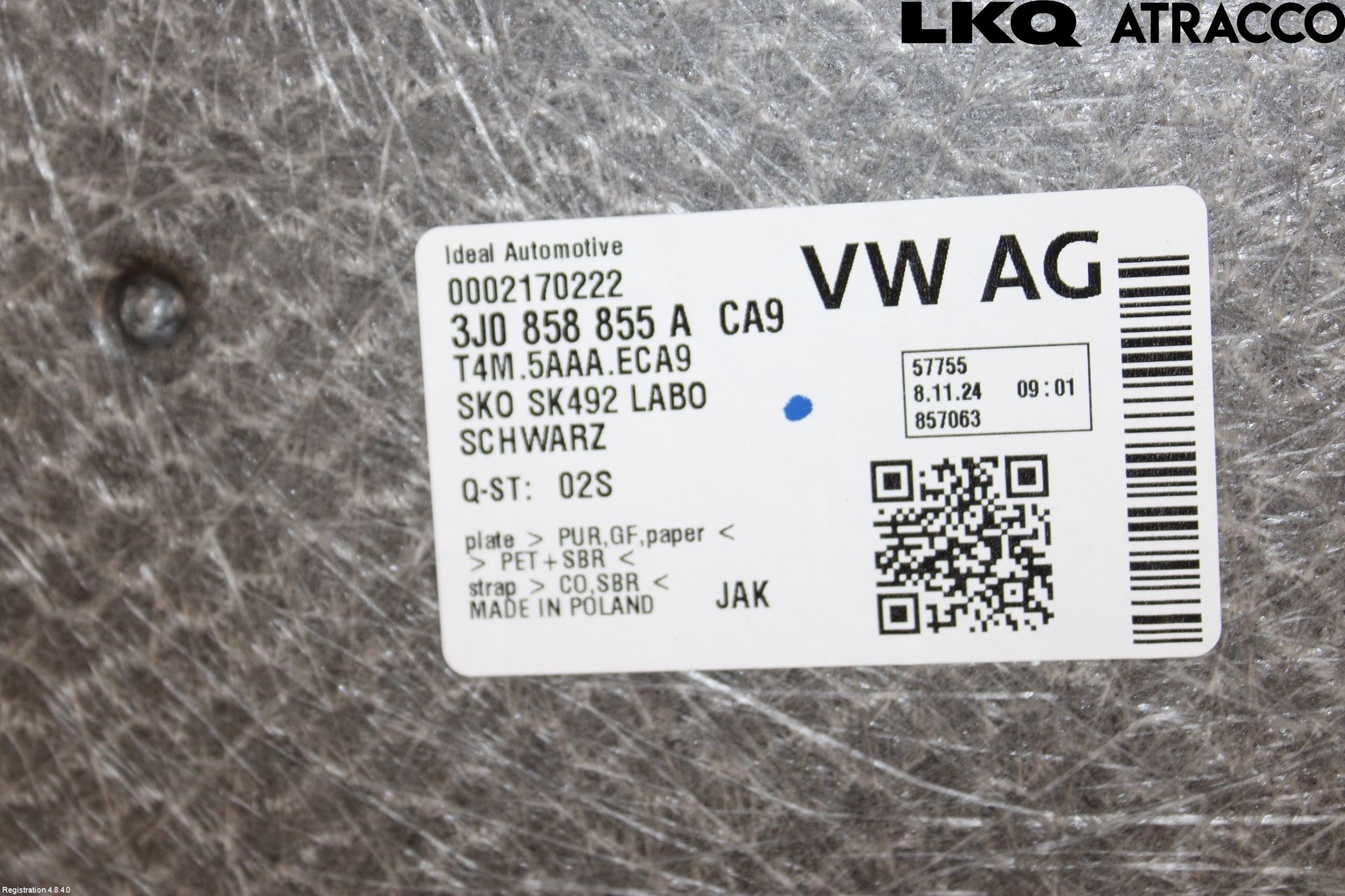 Volkswagen VW PASSAT 24- Bakluke Bun (Utgår 5023)
