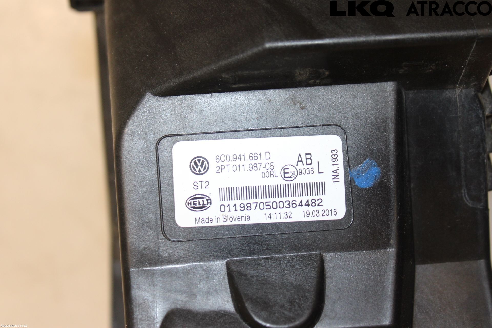 Volkswagen VW POLO 10-17 Frontlykt-Kurve-Tåkelys