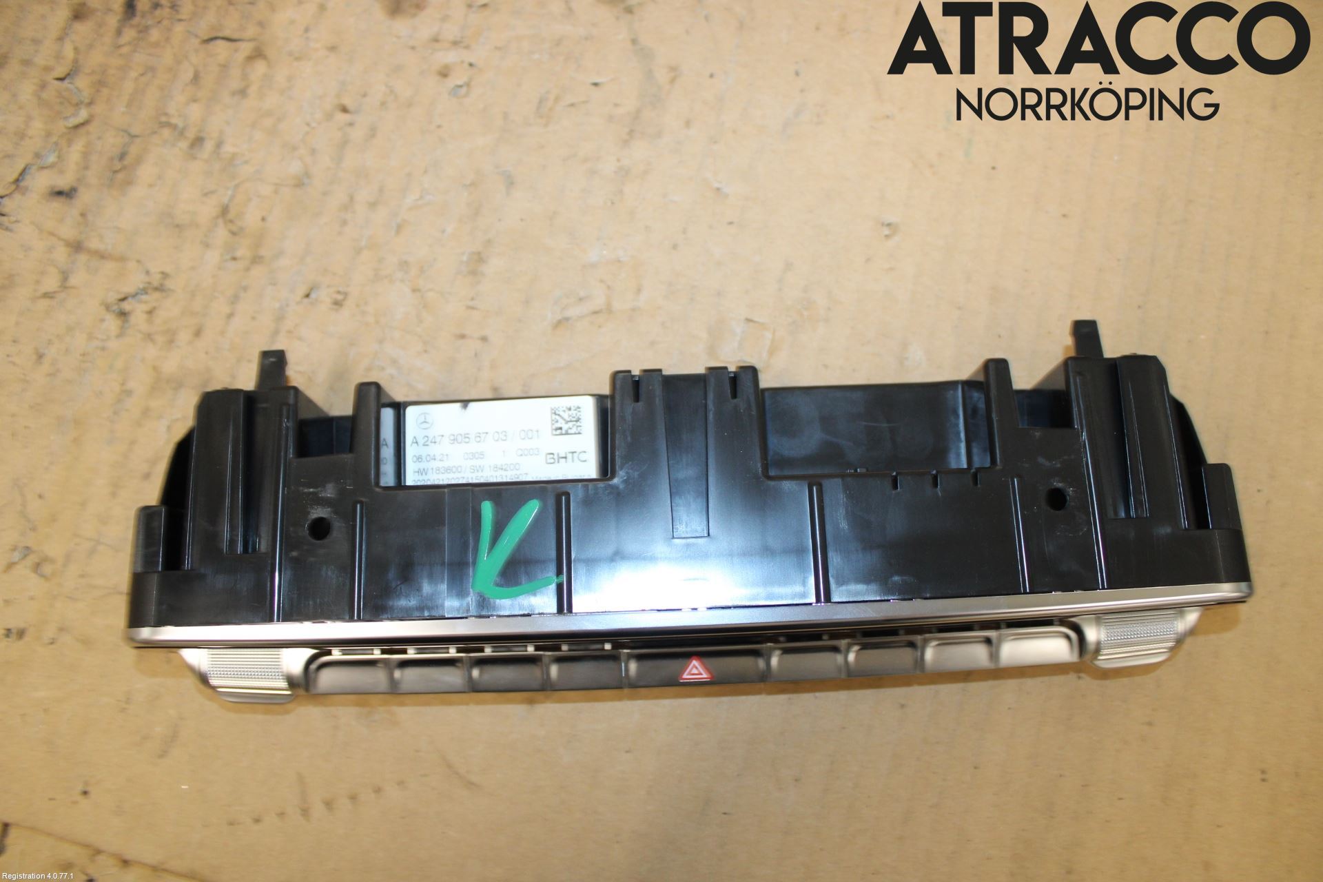 Mercedes-Benz MB CLA-KLASS (C118/X118) 19- Varmeapparat Panel(Regulering)