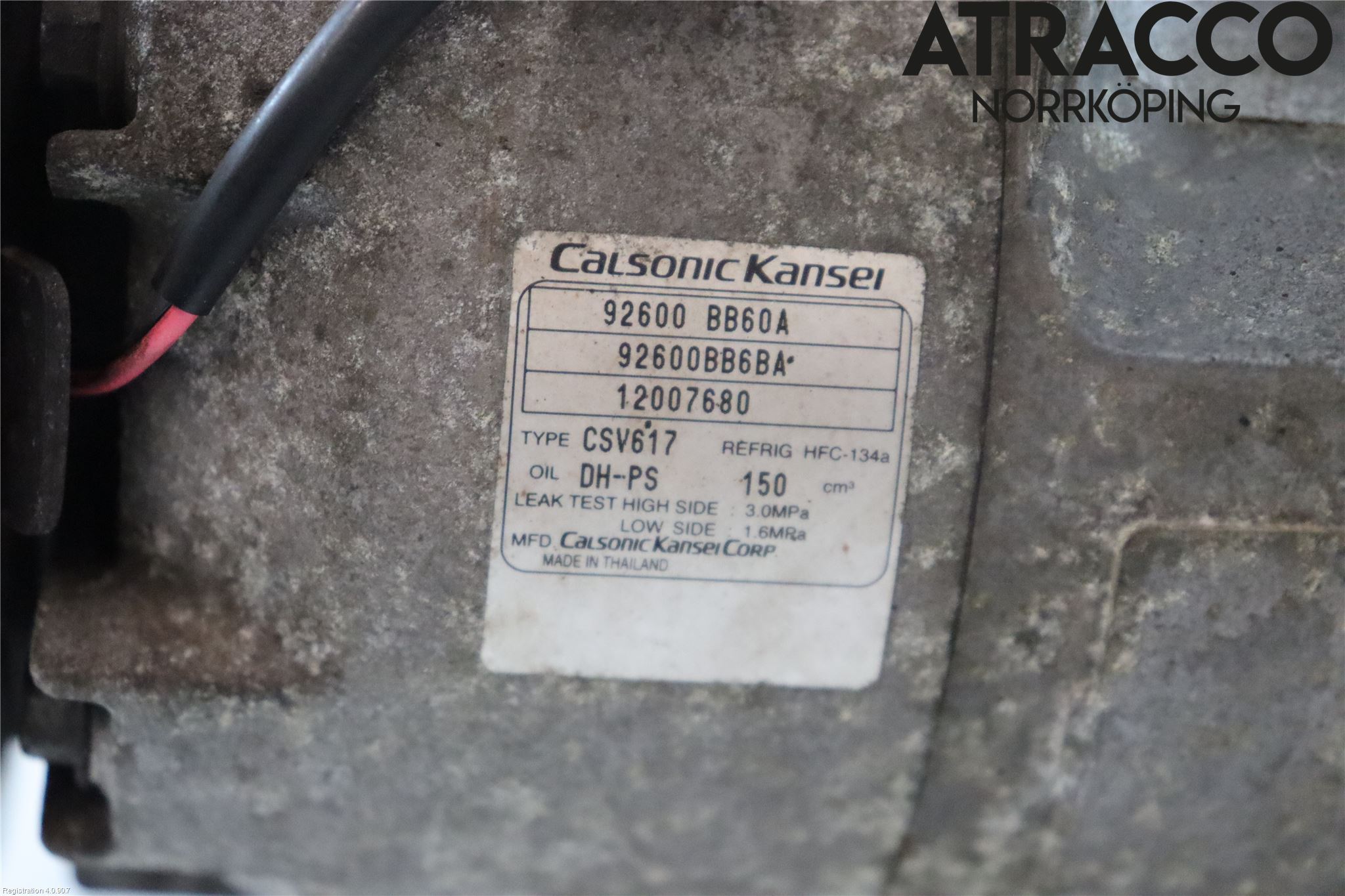 Nissan QASHQAI 10-14 Varme Ac Kompressor