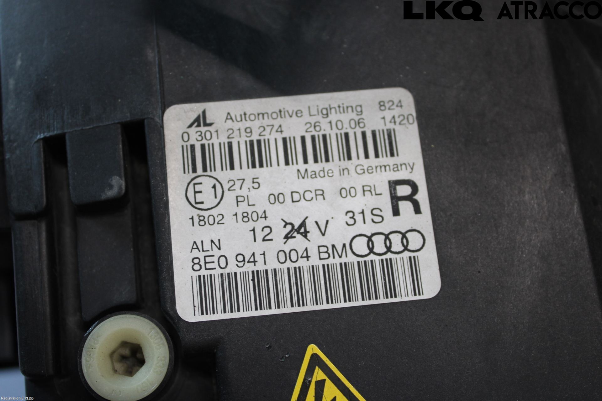 Audi A4/S4 05-07 Frontlykt Høyre