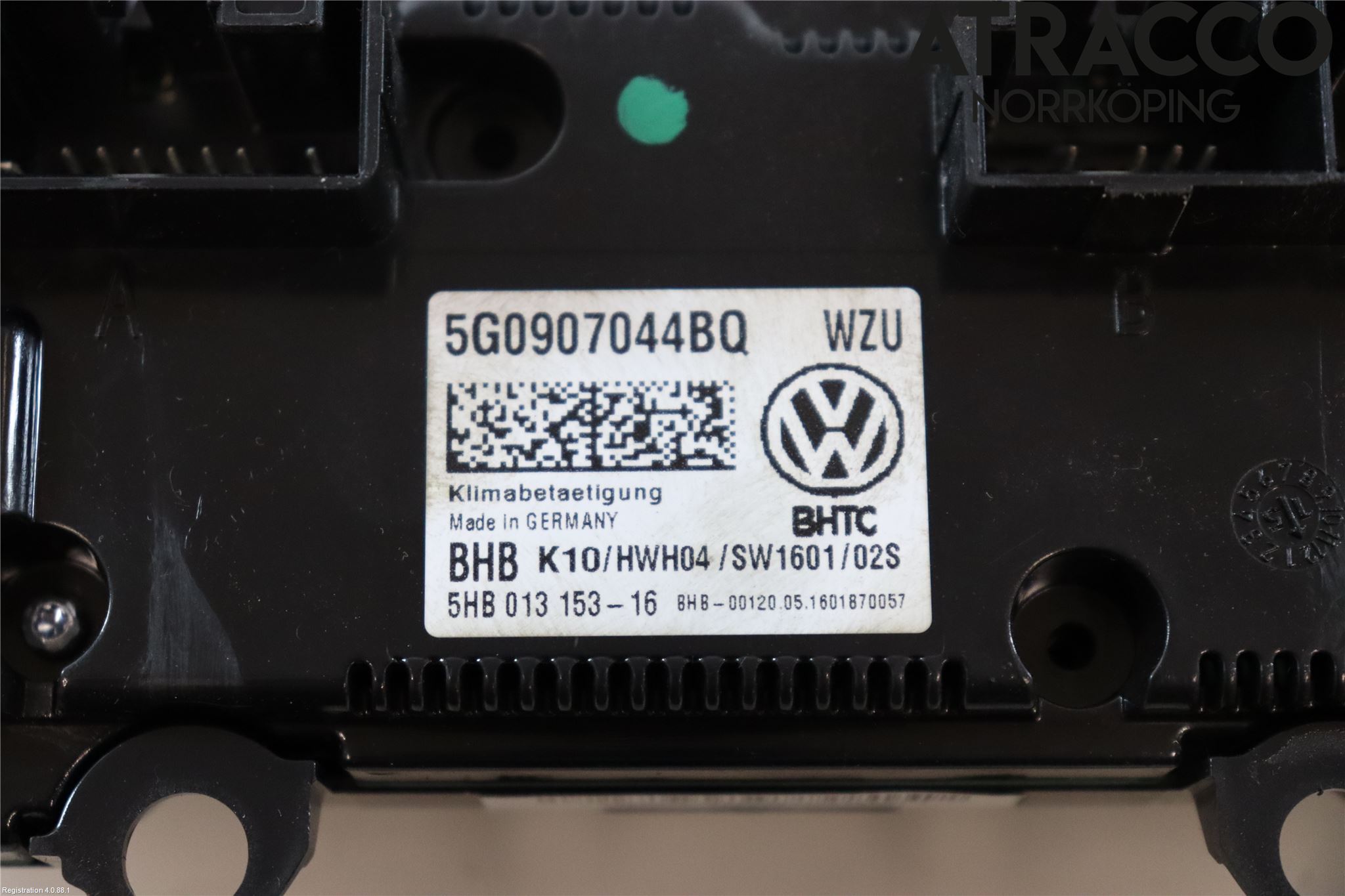 Volkswagen VW PASSAT 15-19 Varmeapparat Panel(Regulering)