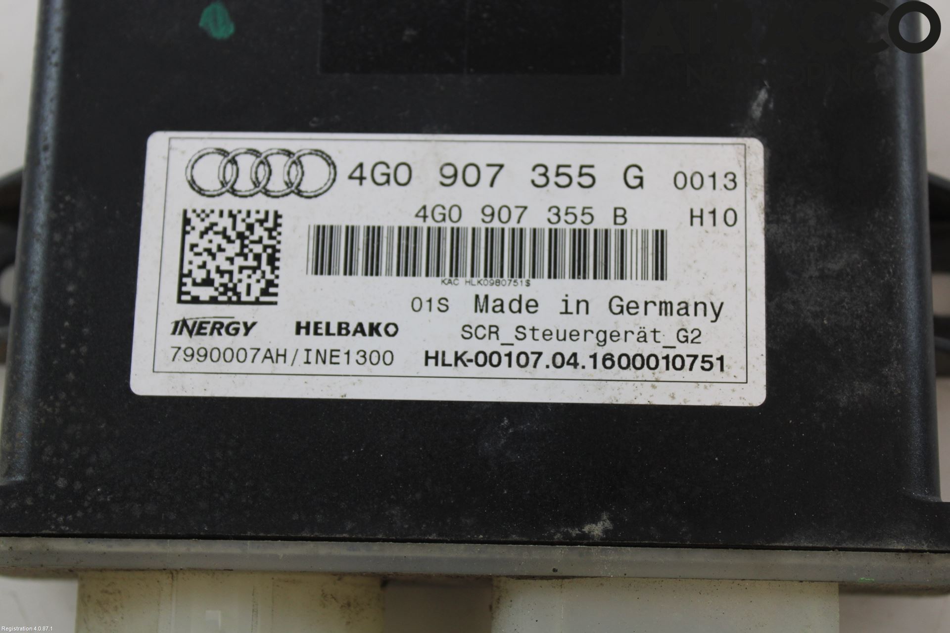 Audi A6/S6 4G 11-18 Styreenhet Eksosrensing