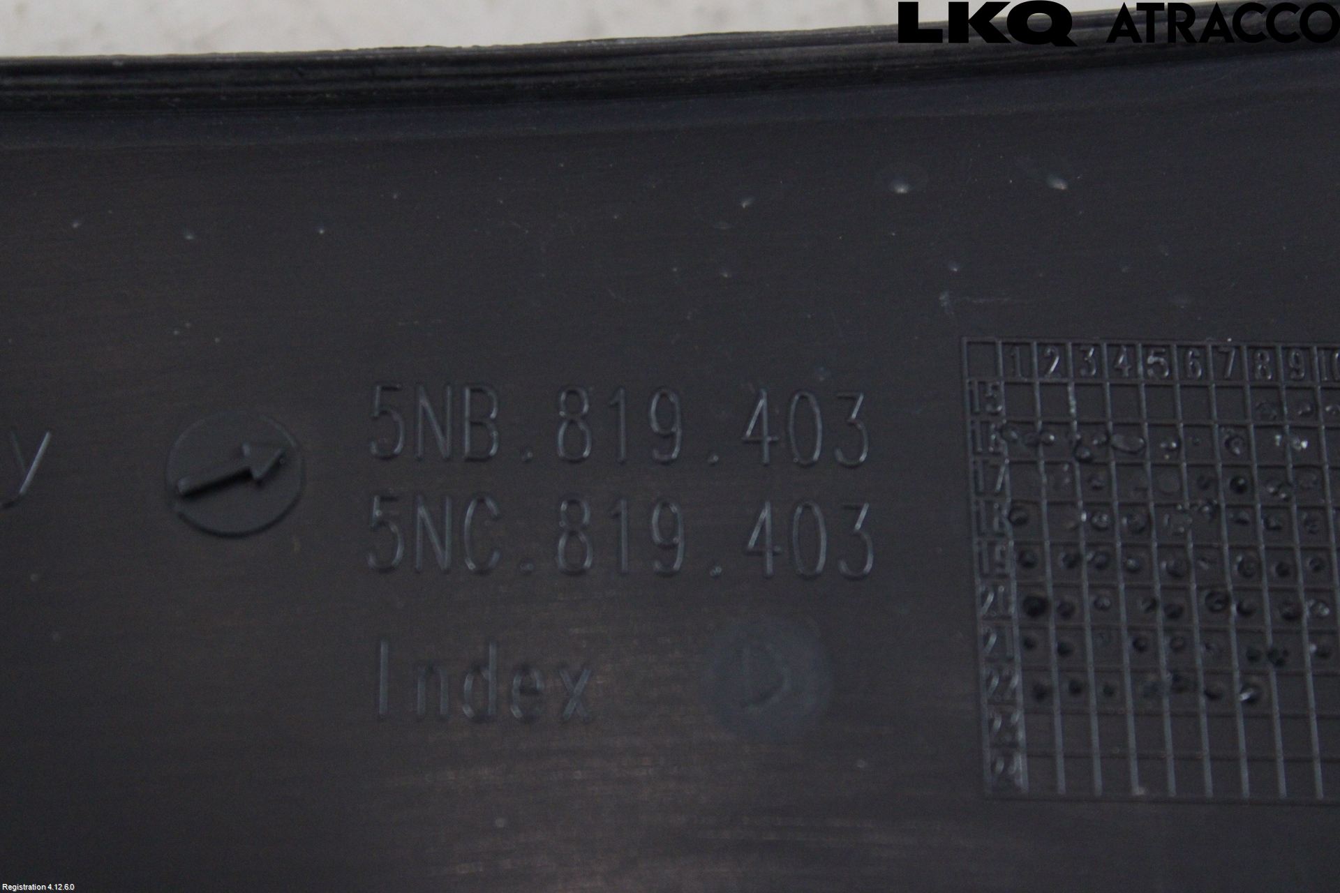 Volkswagen VW TIGUAN 16-24 Visker Deksel-Grill-Under Frr