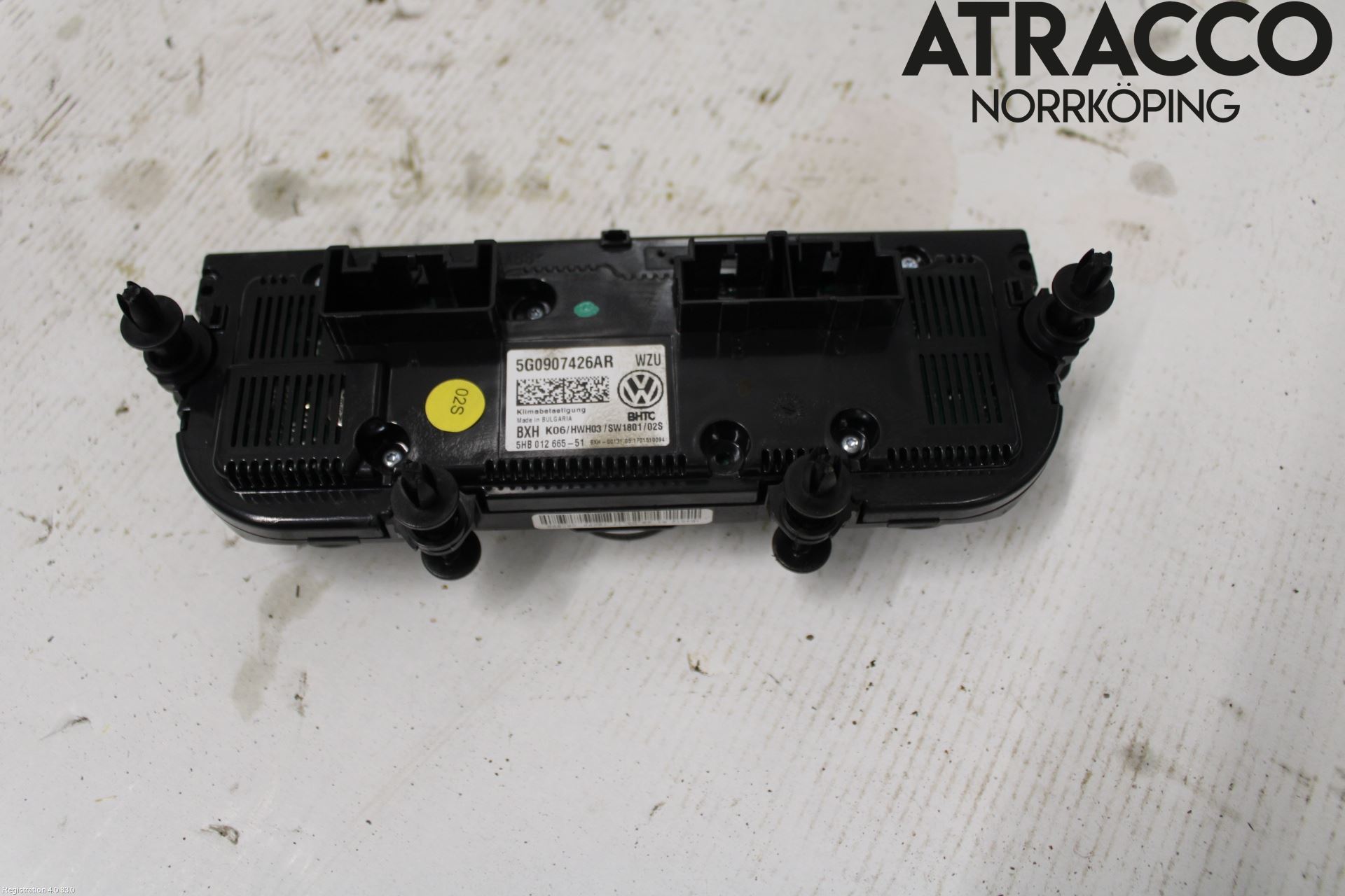 Volkswagen VW GOLF / E-GOLF VII 13-20 Varmeapparat Panel(Regulering)