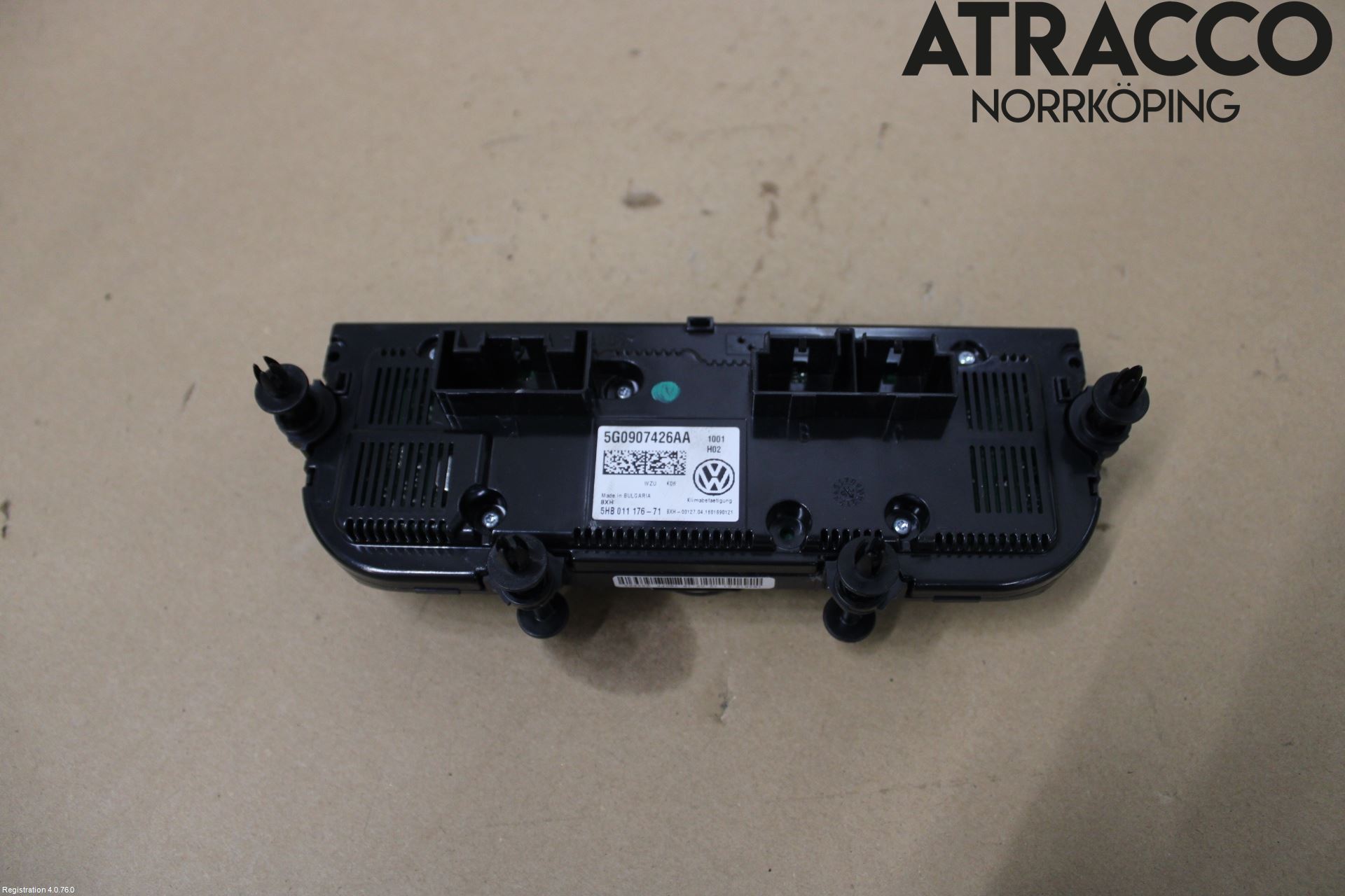 Volkswagen VW GOLF / E-GOLF VII 13-20 Varmeapparat Panel(Regulering)