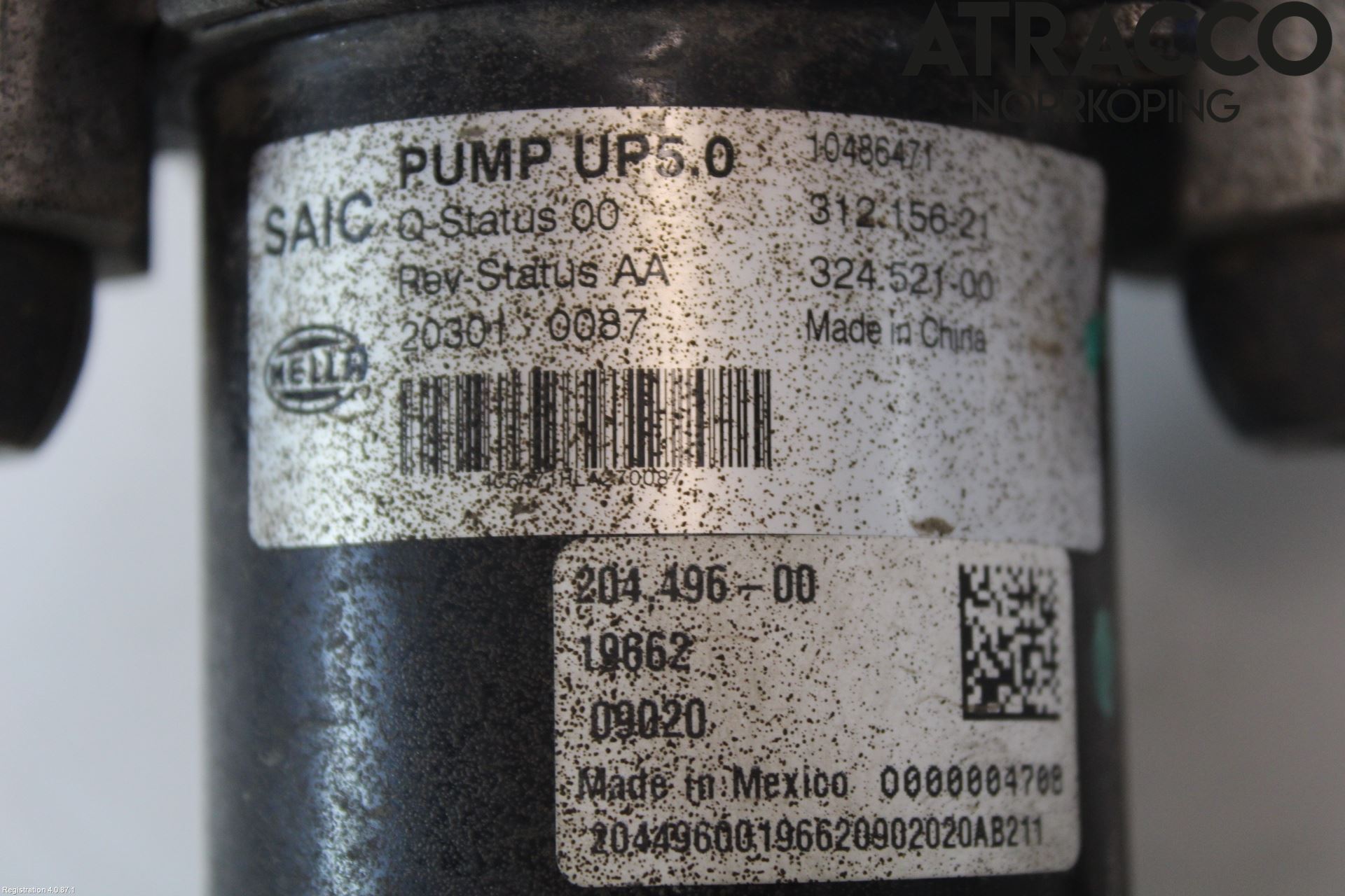 MG ZS EV 20- Vacuumpumpe