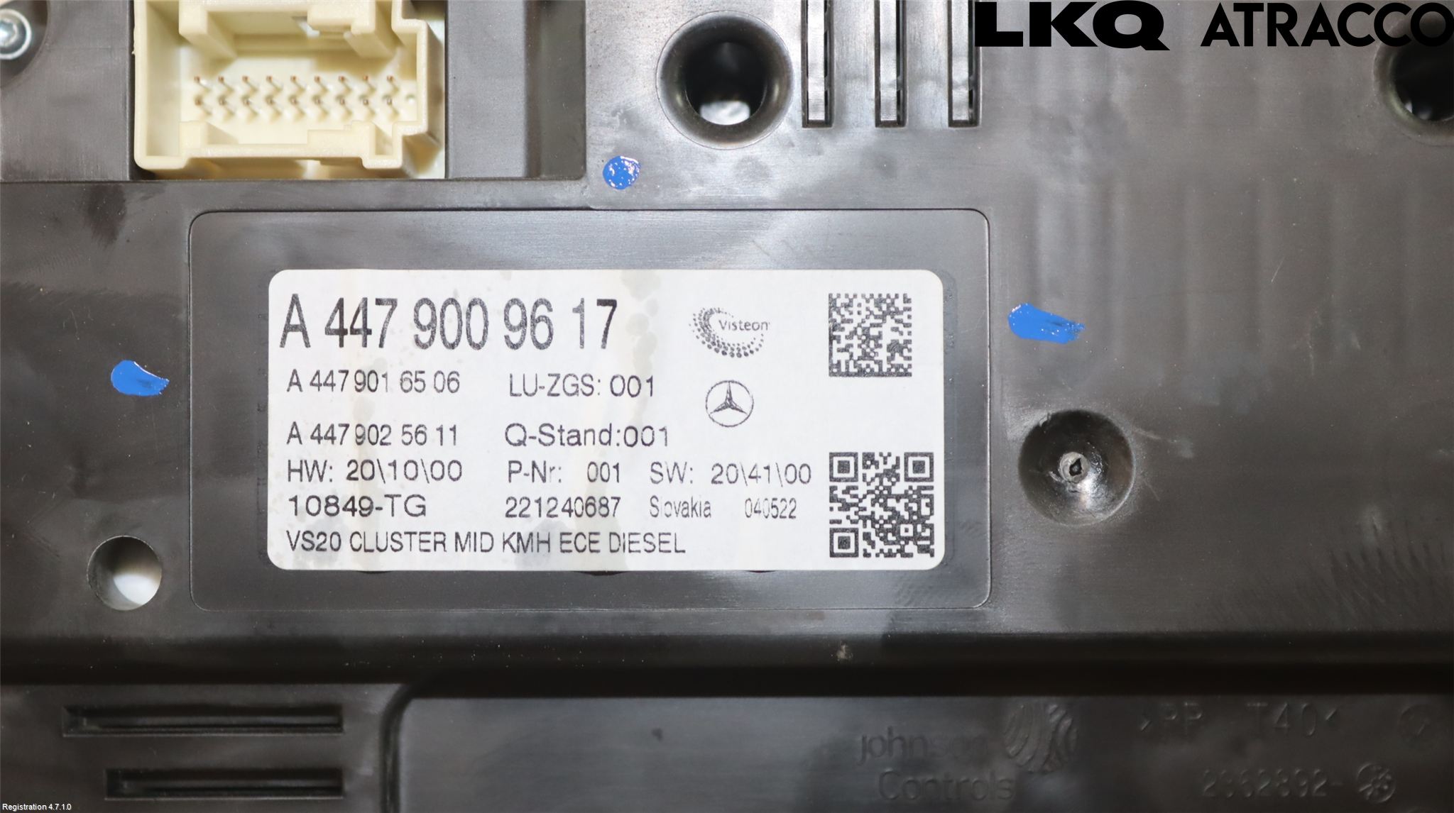 Mercedes-Benz MB VITO/V-KLASS (W640,W447,W448) 14- Instr Kombinert