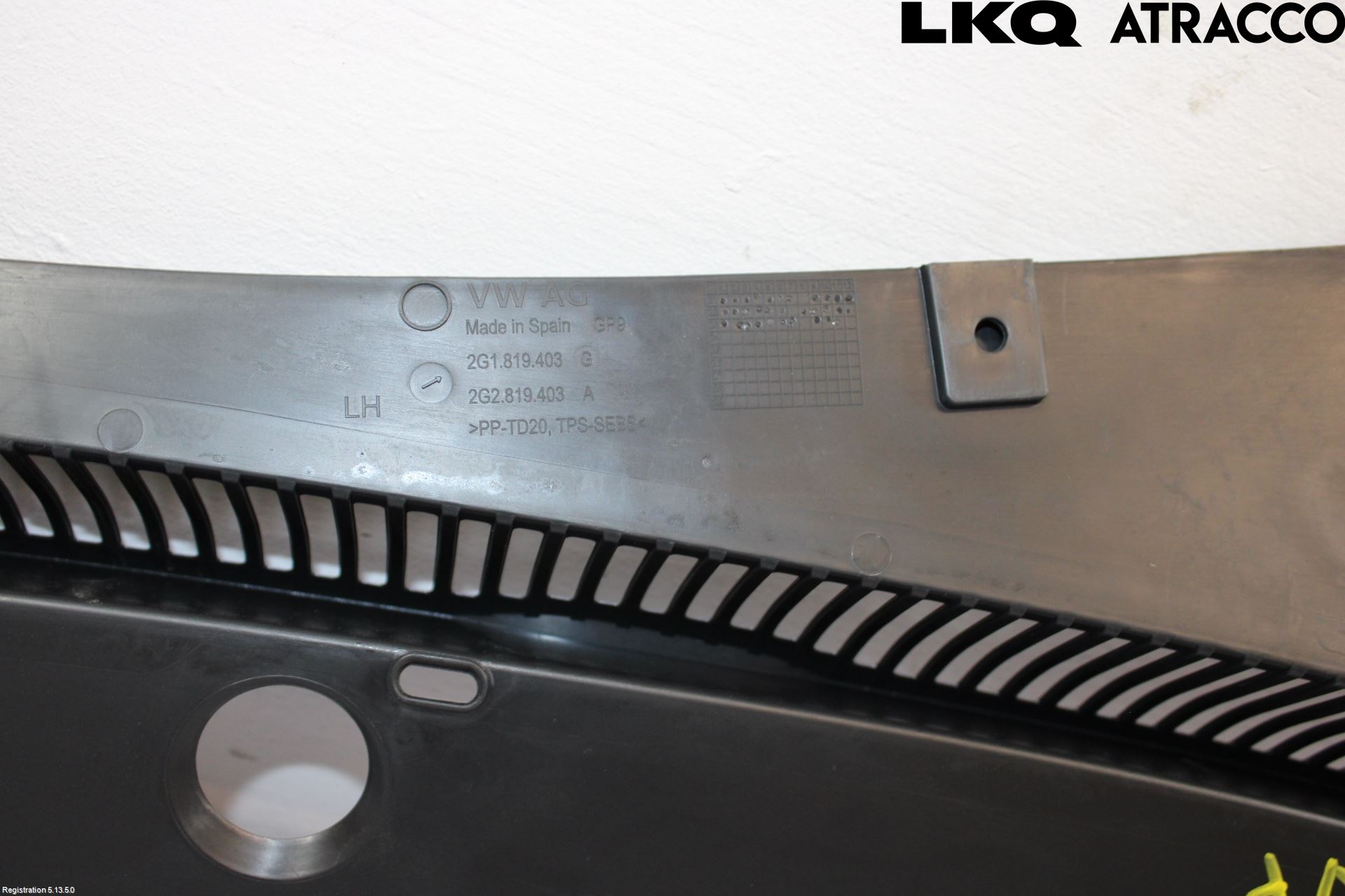 Volkswagen VW TAIGO 22- Visker Deksel-Grill-Under Frr