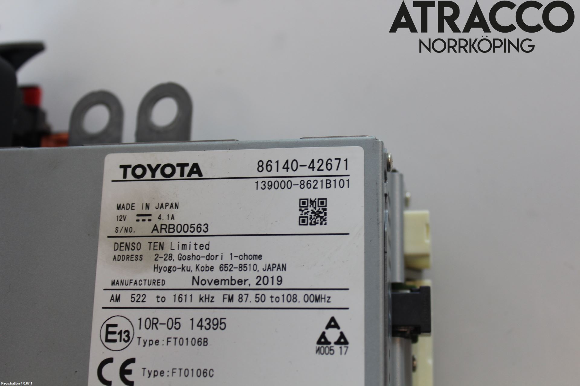 Toyota RAV4 19- Stereo Radio Med Cd