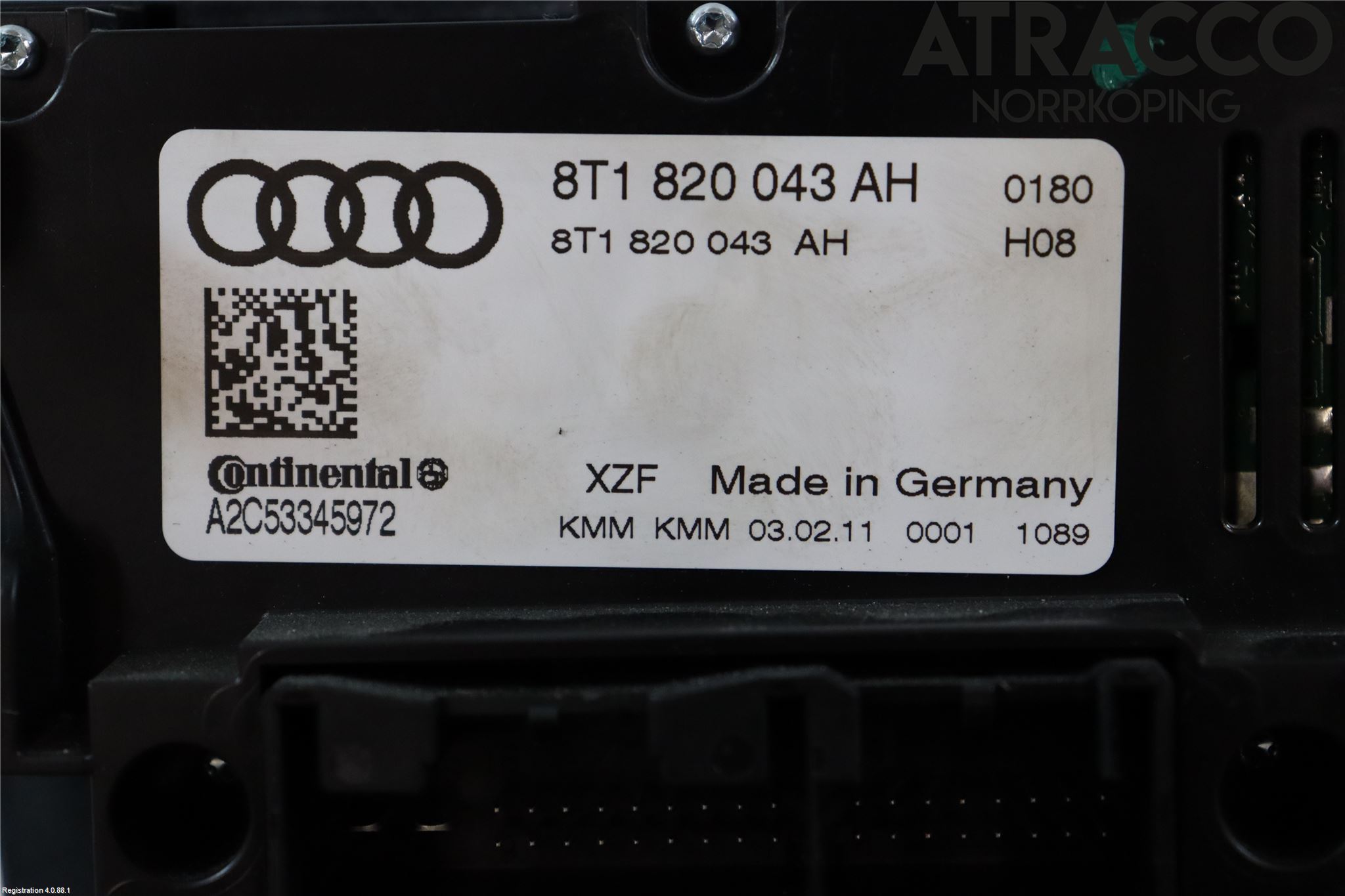 Audi A4/S4 08-11 Varmeapparat Panel(Regulering)
