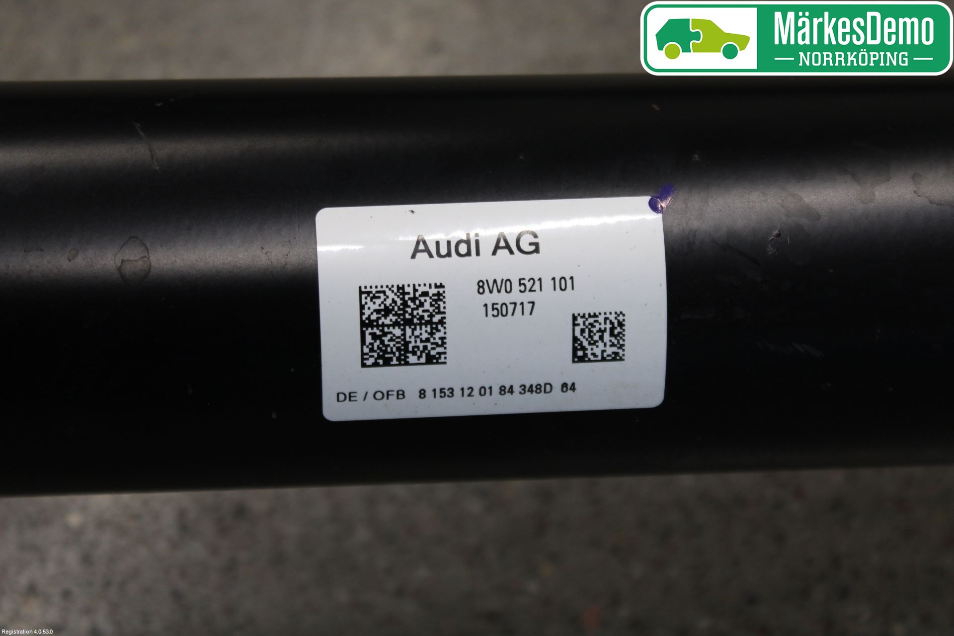 Audi A4/S4 B9 16-19 Mellomaksel Kompl