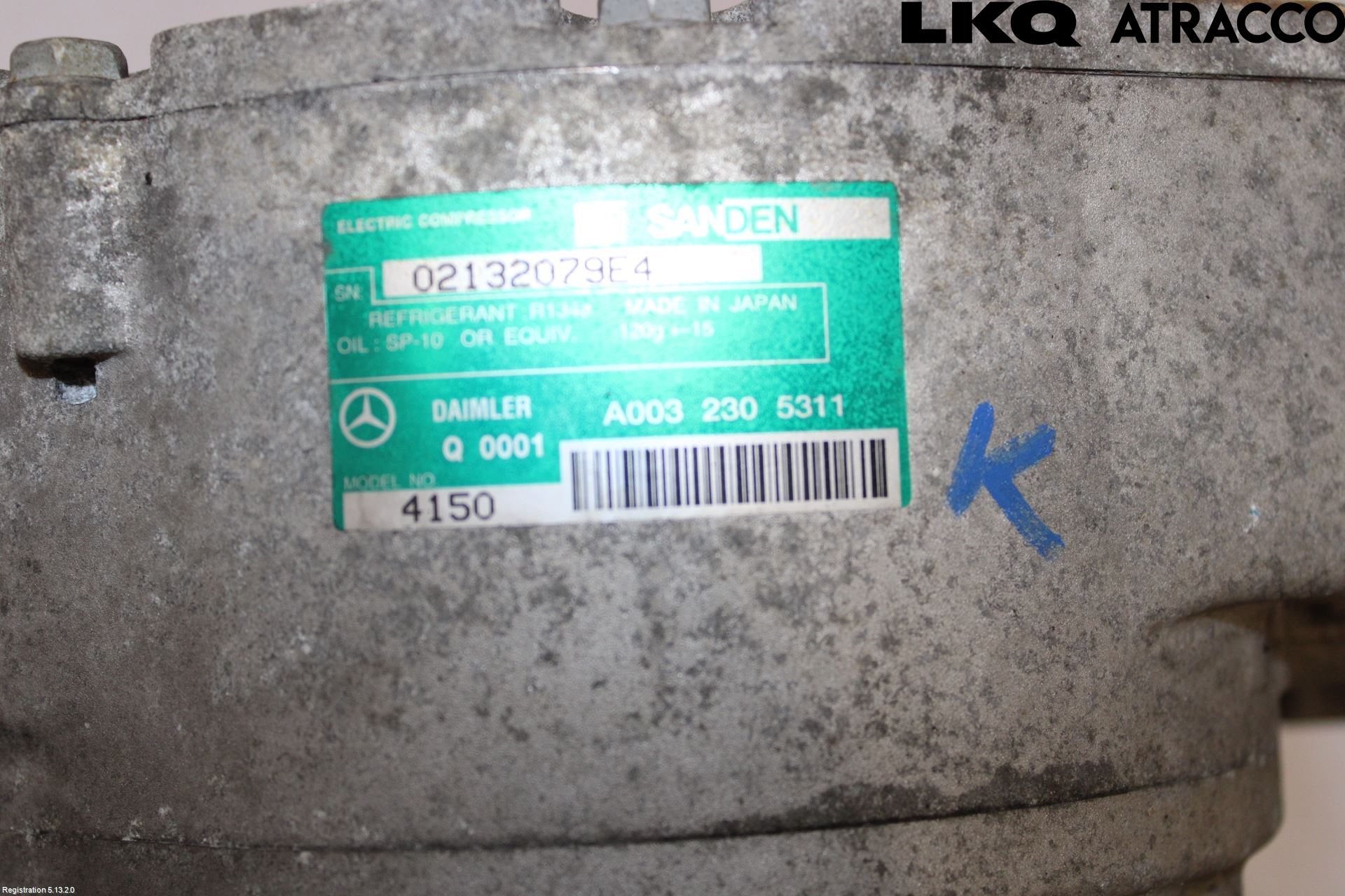 Mercedes-Benz MB S-KLASS (W221) 05-13 Varme Ac Kompressor