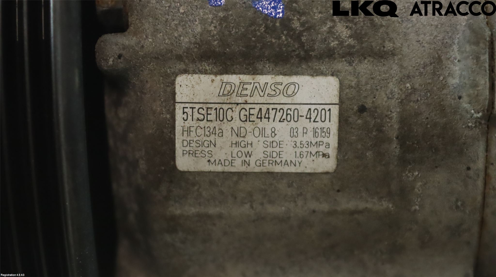 Toyota YARIS XP130 12-14 Varme Ac Kompressor
