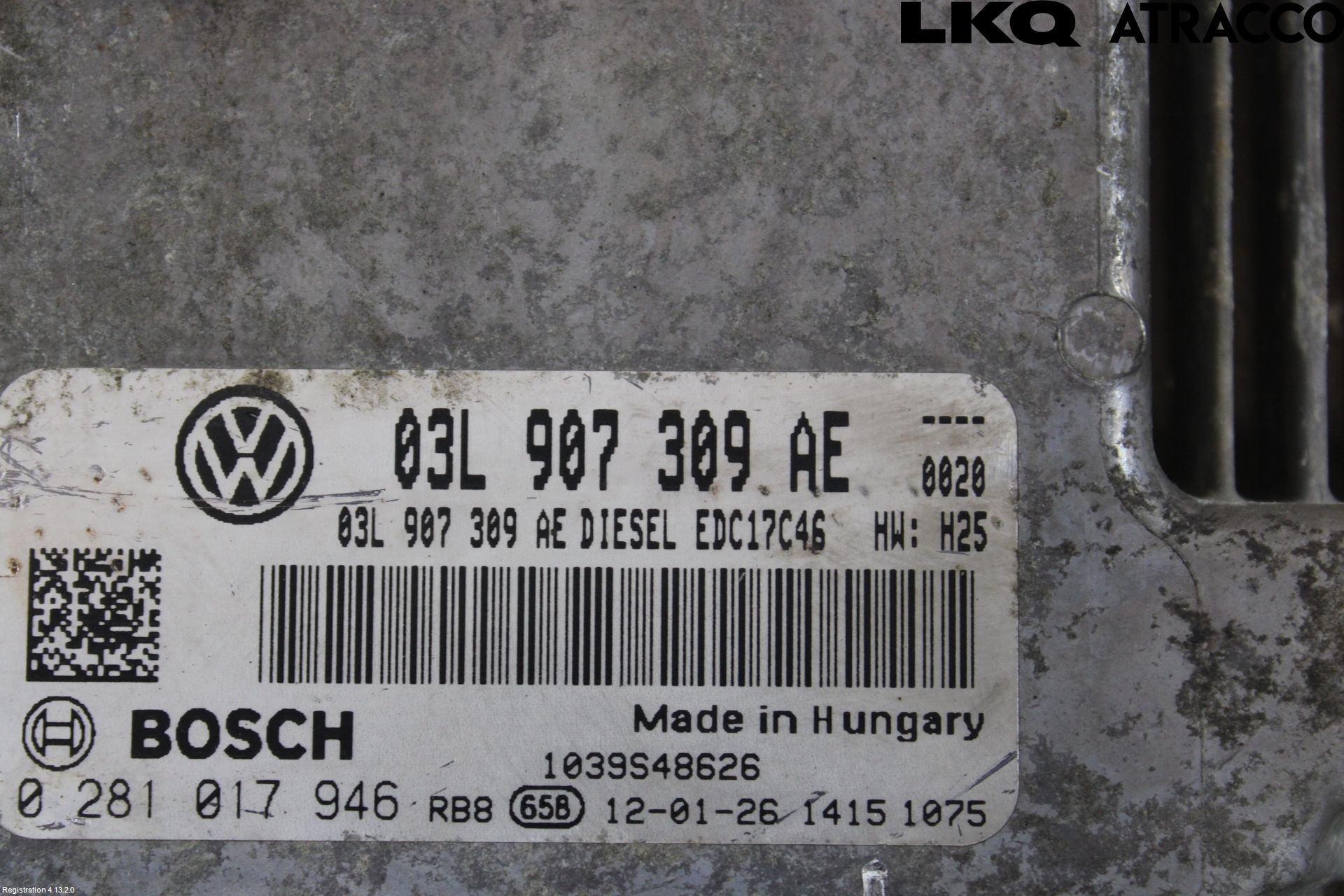 Volkswagen VW PASSAT CC 08-16 Styreenhet Dieselpumpe