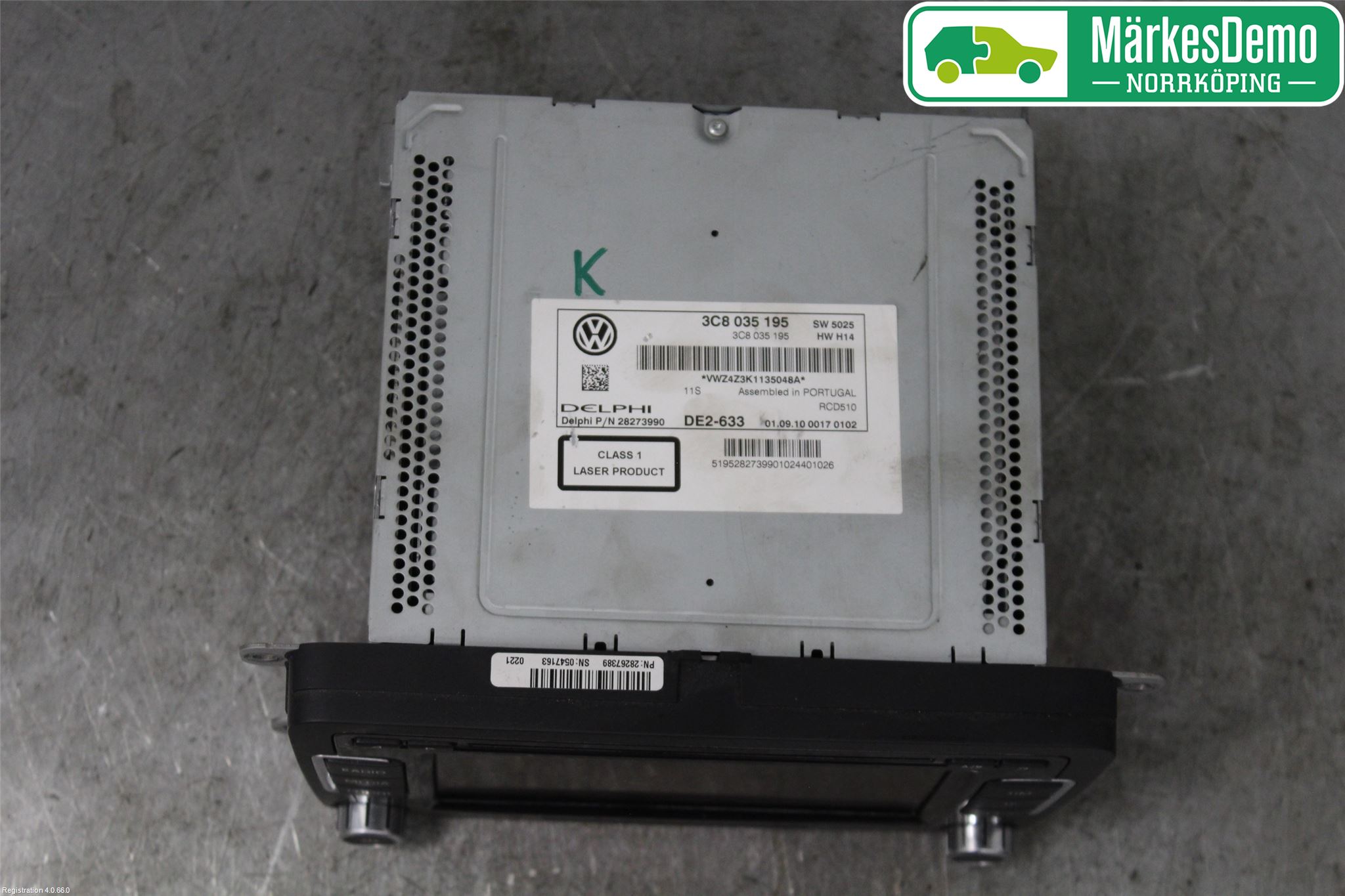 Volkswagen VW GOLF VI 09-13 Stereo Radio Med Cd