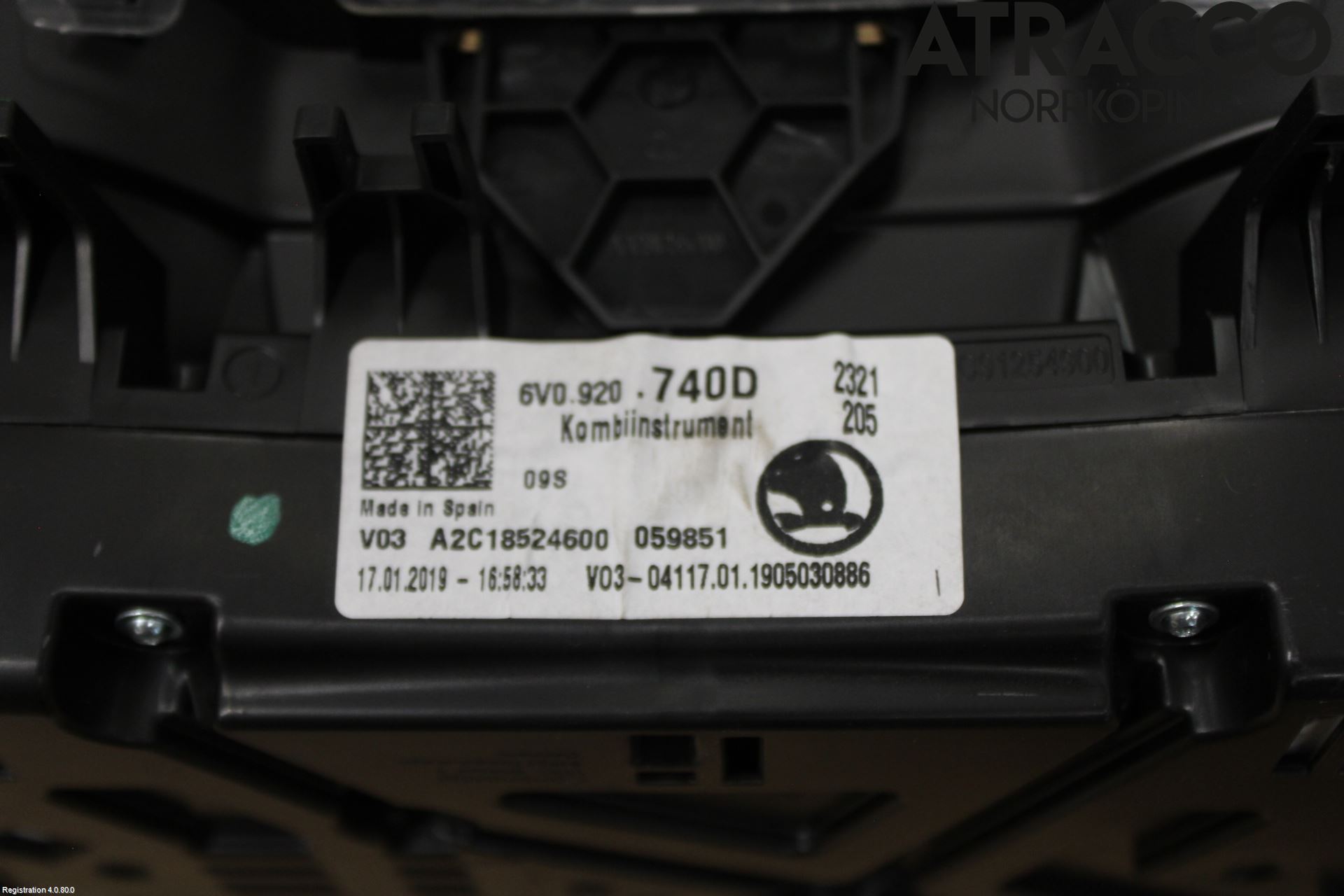 Skoda FABIA 15-21 Instr Kombinert