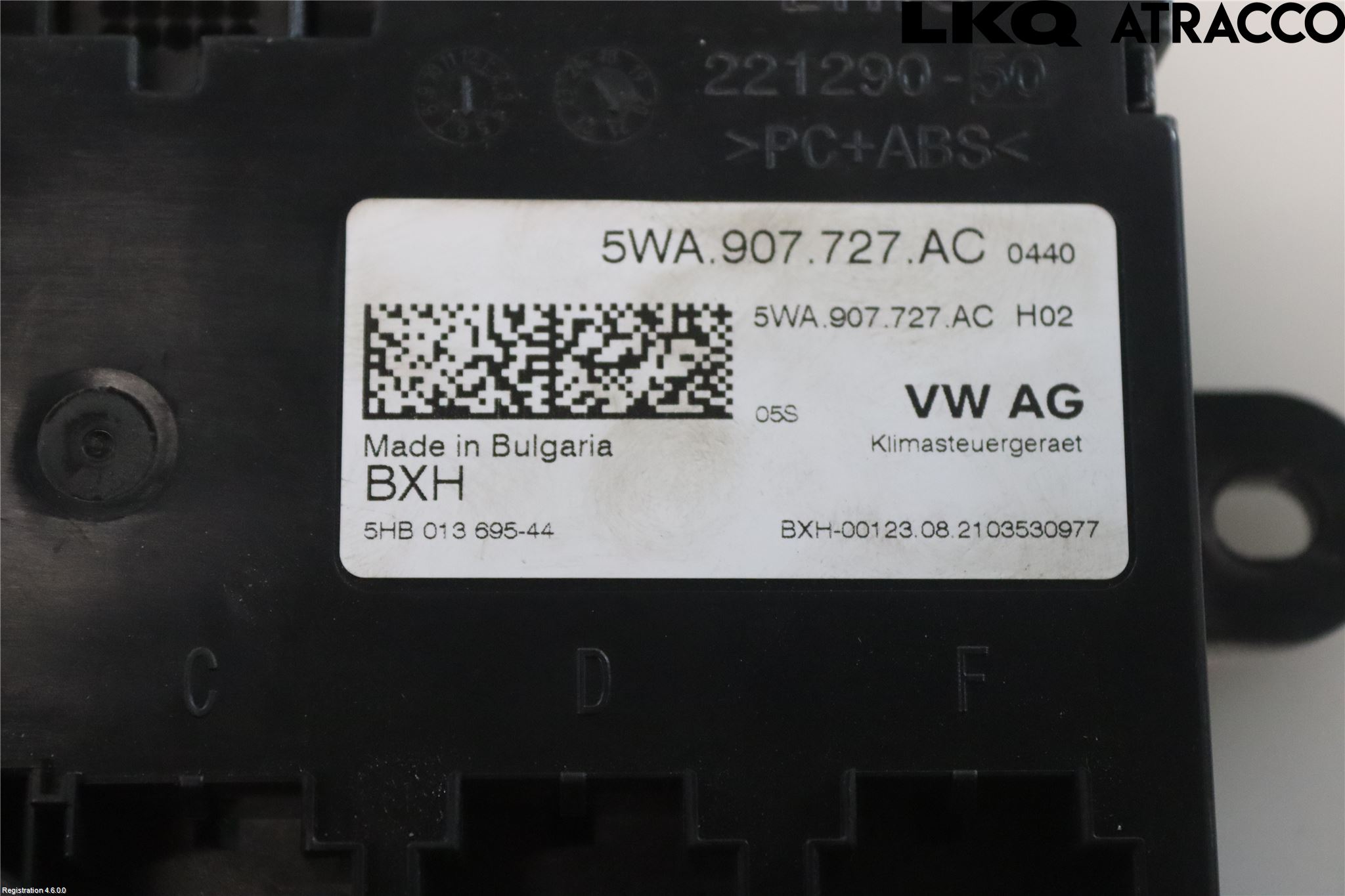 Volkswagen VW CADDY 21- Varme Ac Betjening-Display
