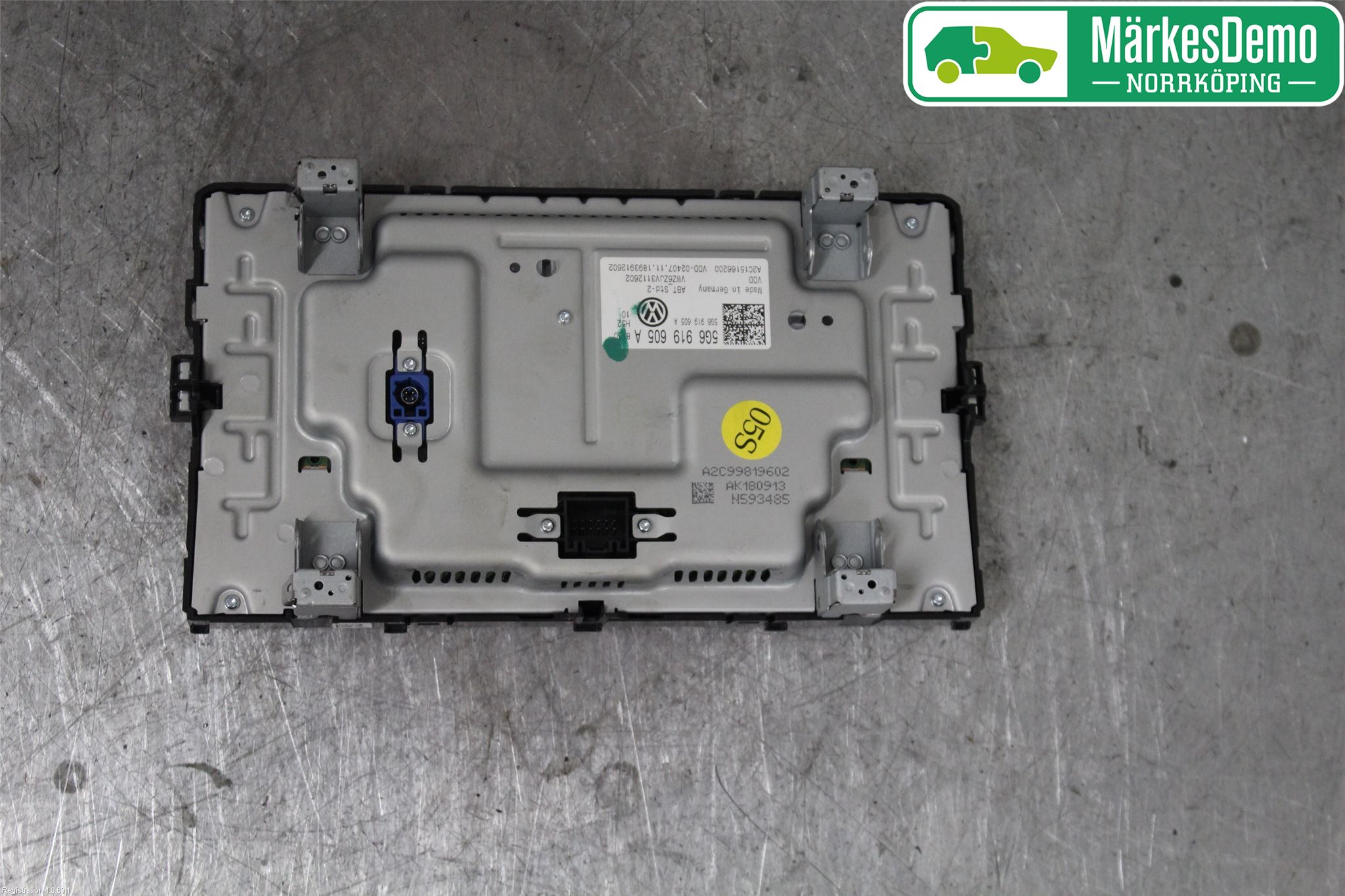 Volkswagen VW GOLF / E-GOLF VII 13-20 Multifunktionsdisplay