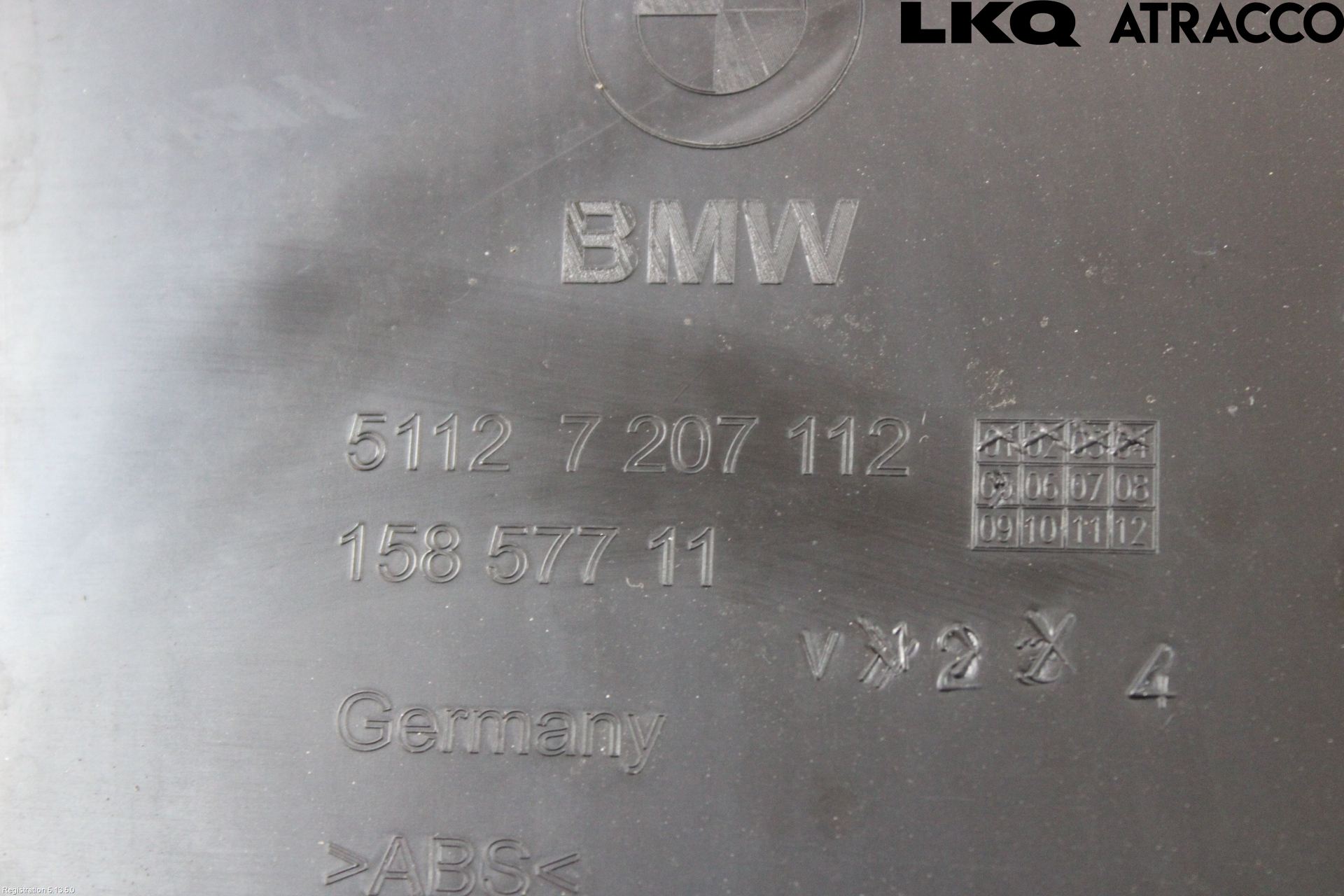 BMW 5 F10/F11/F18 09-17 Støtfangerfeste Bak Høyre