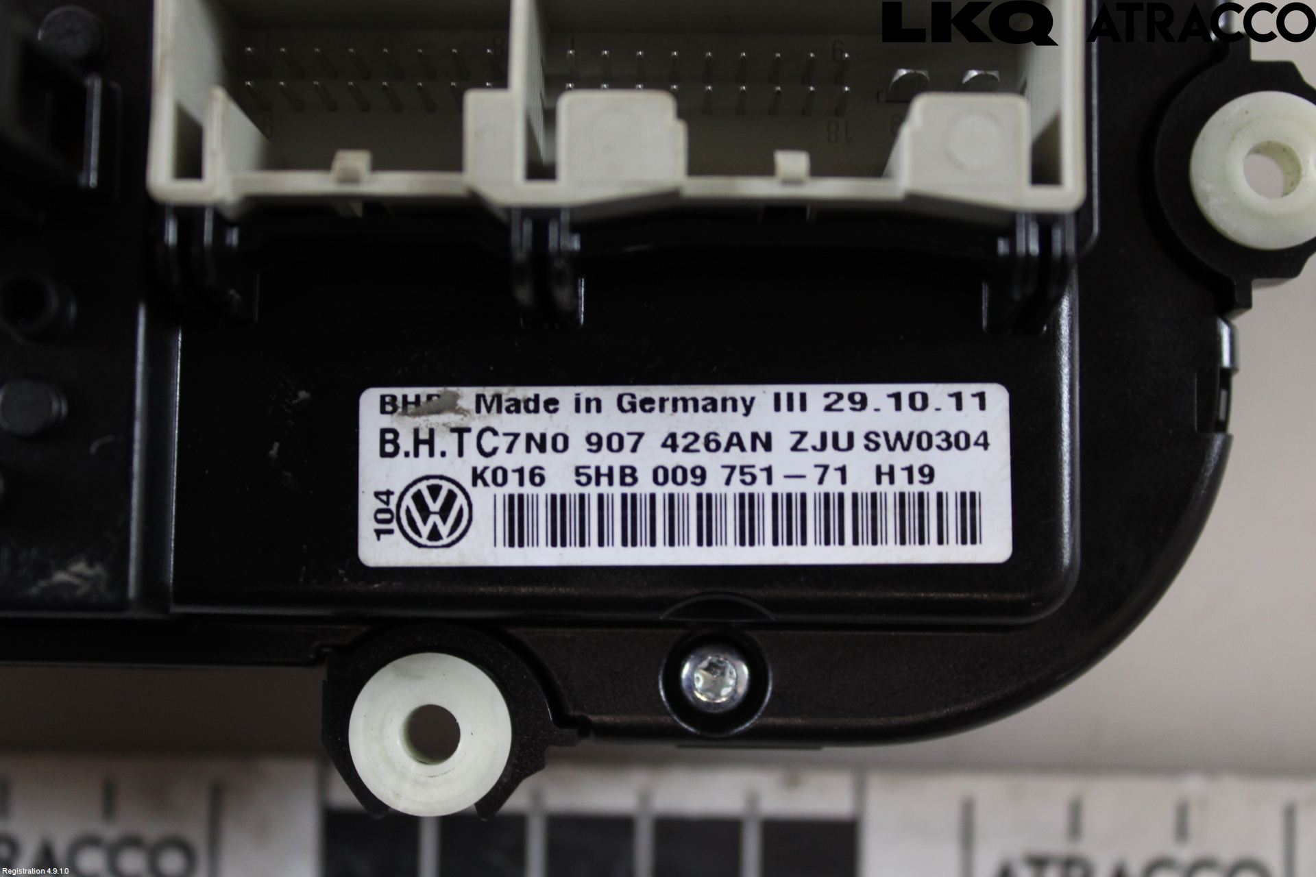Volkswagen VW GOLF VI 09-13 Varmeapparat Panel(Regulering)