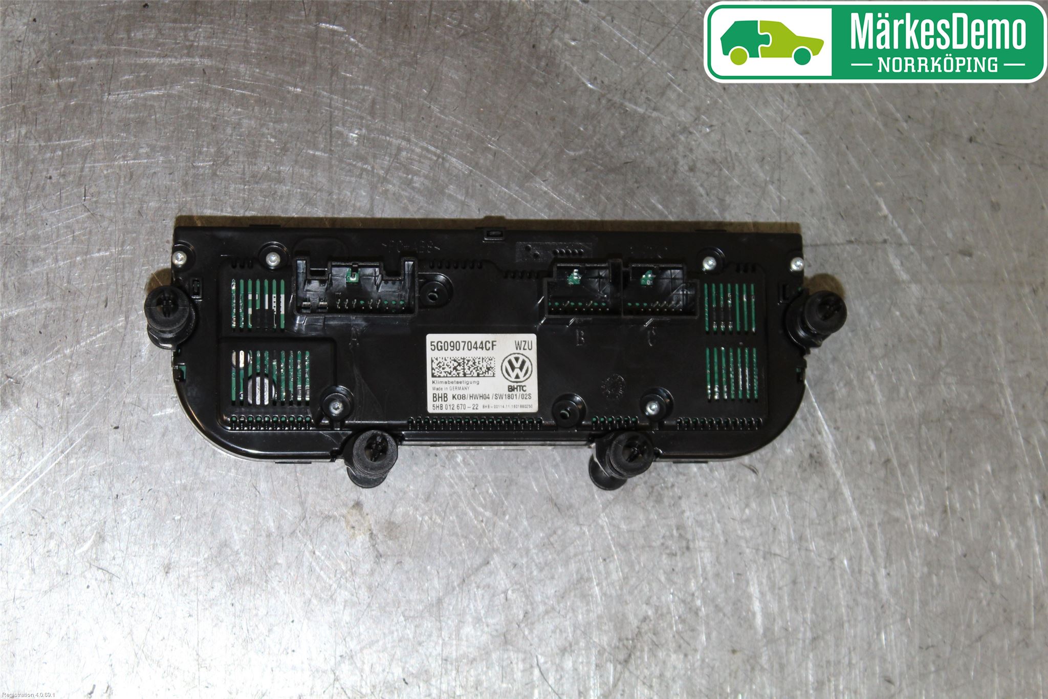 Volkswagen VW GOLF / E-GOLF VII 13-20 Varmeapparat Panel(Regulering)