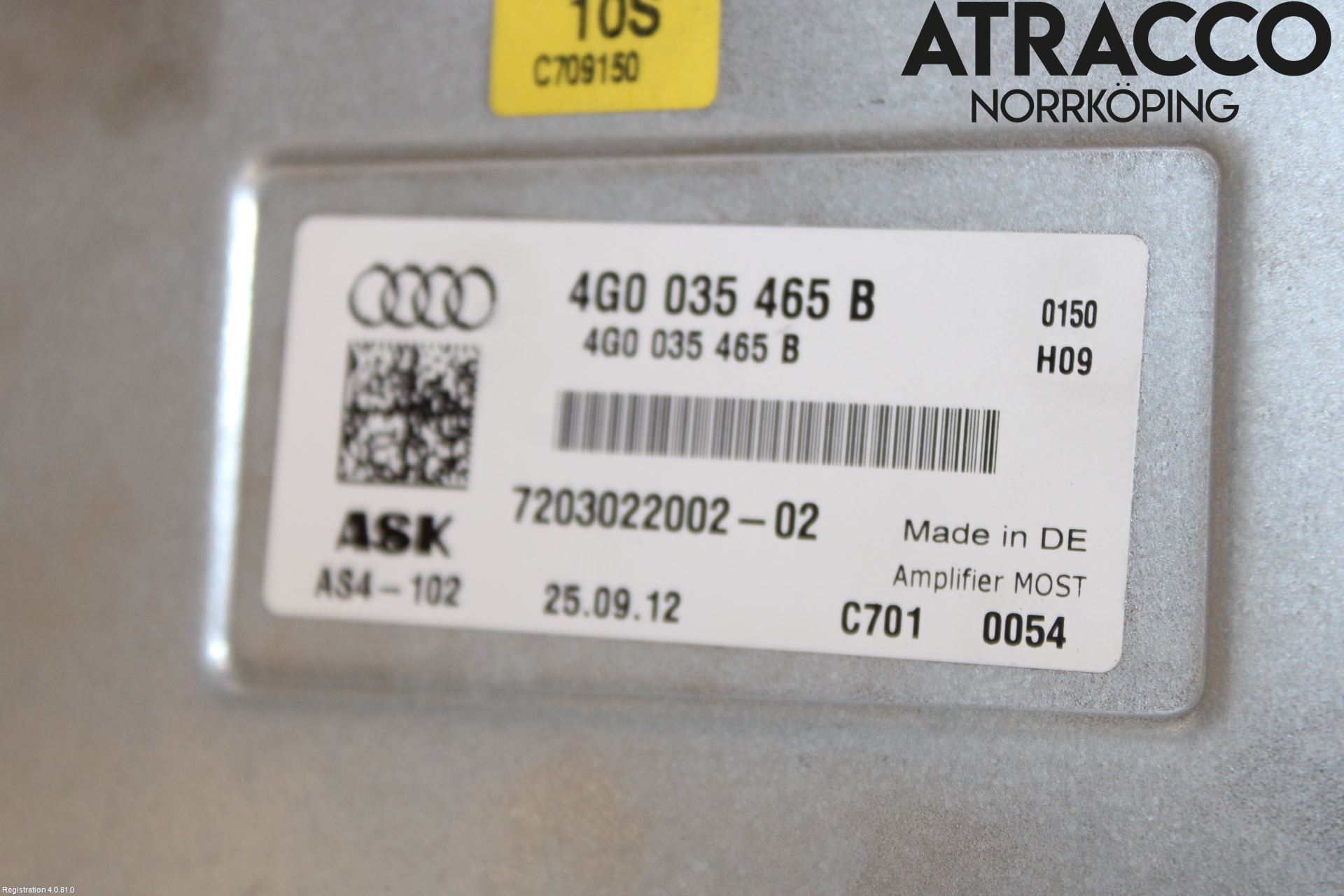 Audi A6/S6 4G 11-18 Stereo Forsterker