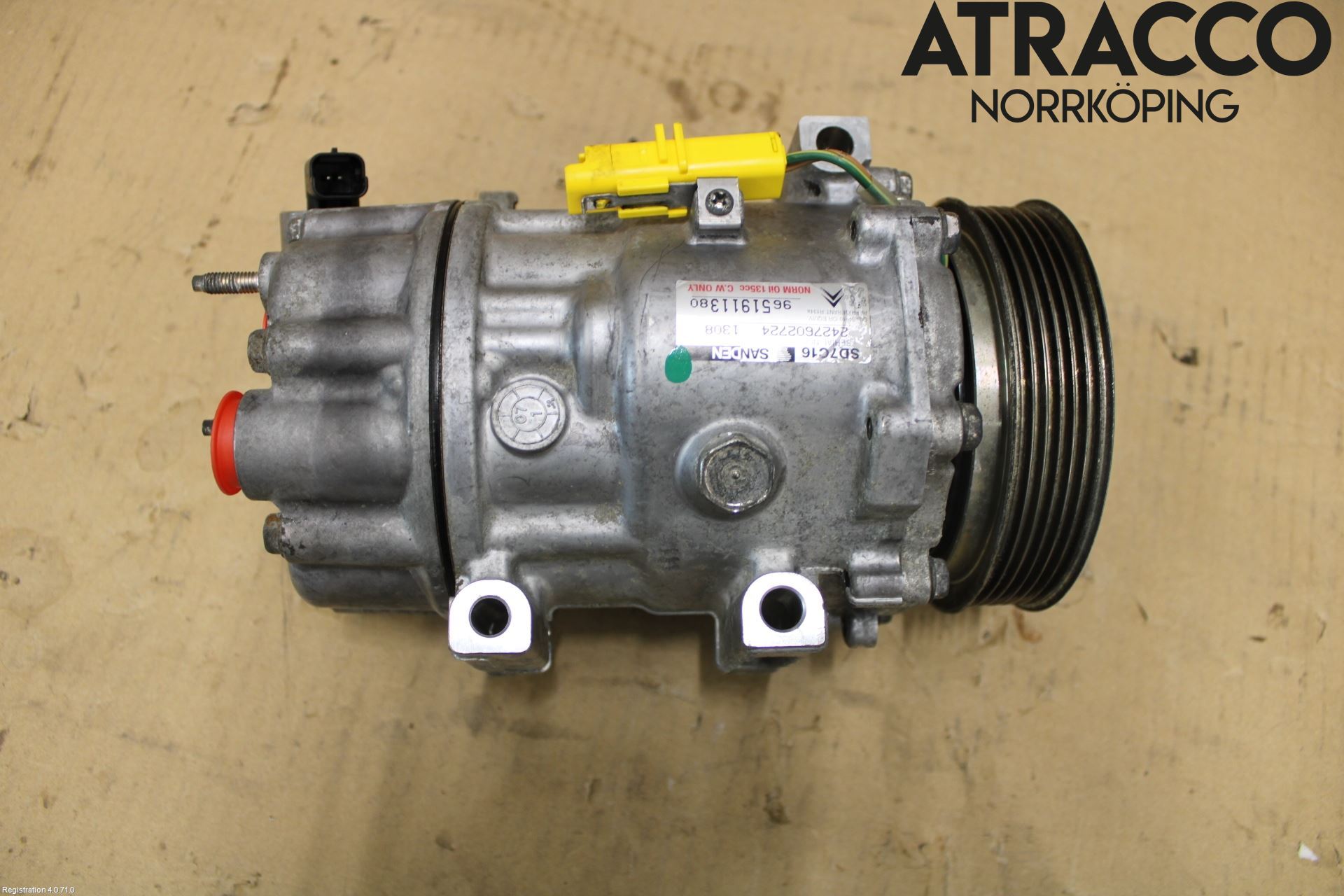 Citroen C4 PICASSO 06-13 Varme Ac Kompressor