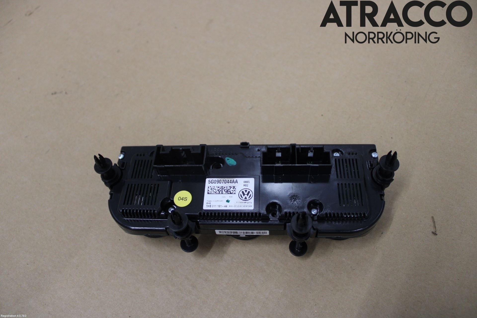 Volkswagen VW GOLF / E-GOLF VII 13-20 Varmeapparat Panel(Regulering)