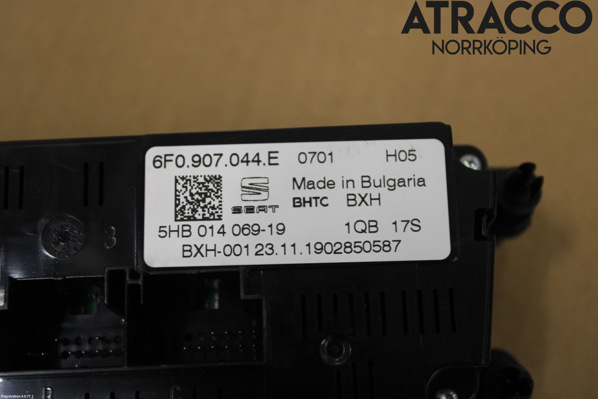 Seat IBIZA V 17-20 Varmeapparat Panel(Regulering)