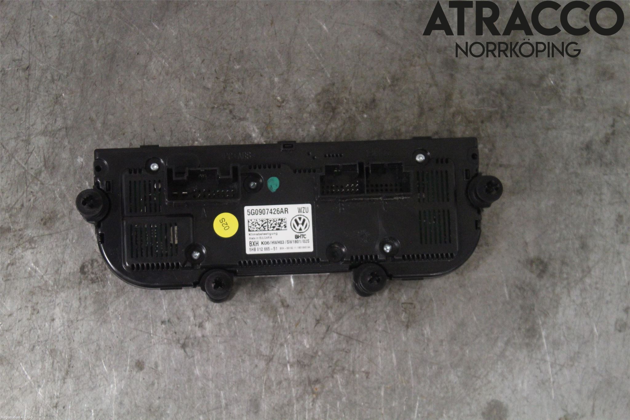 Volkswagen VW GOLF / E-GOLF VII 13-20 Varmeapparat Panel(Regulering)