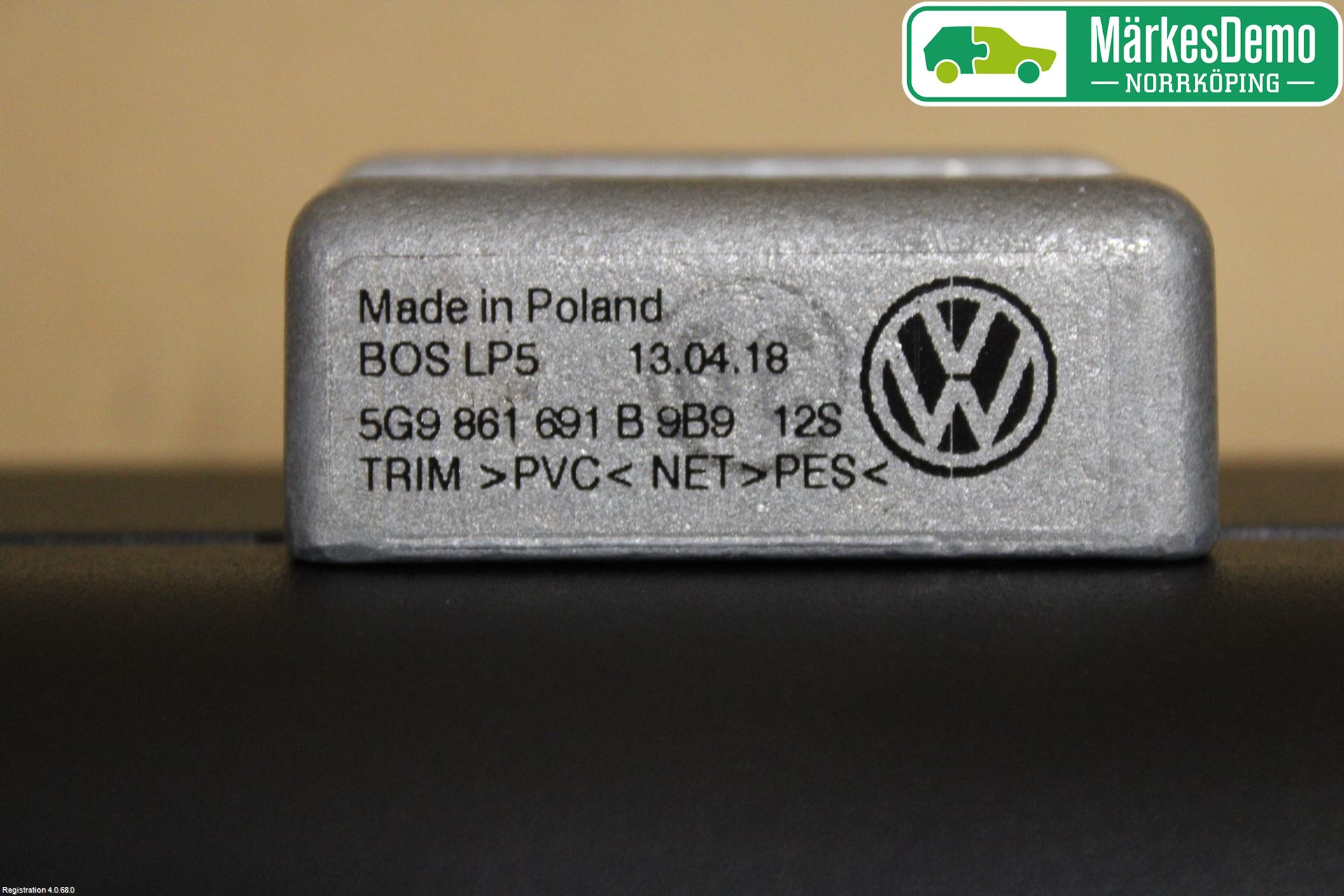 Volkswagen VW GOLF / E-GOLF VII 13-20 Innr Lastenett