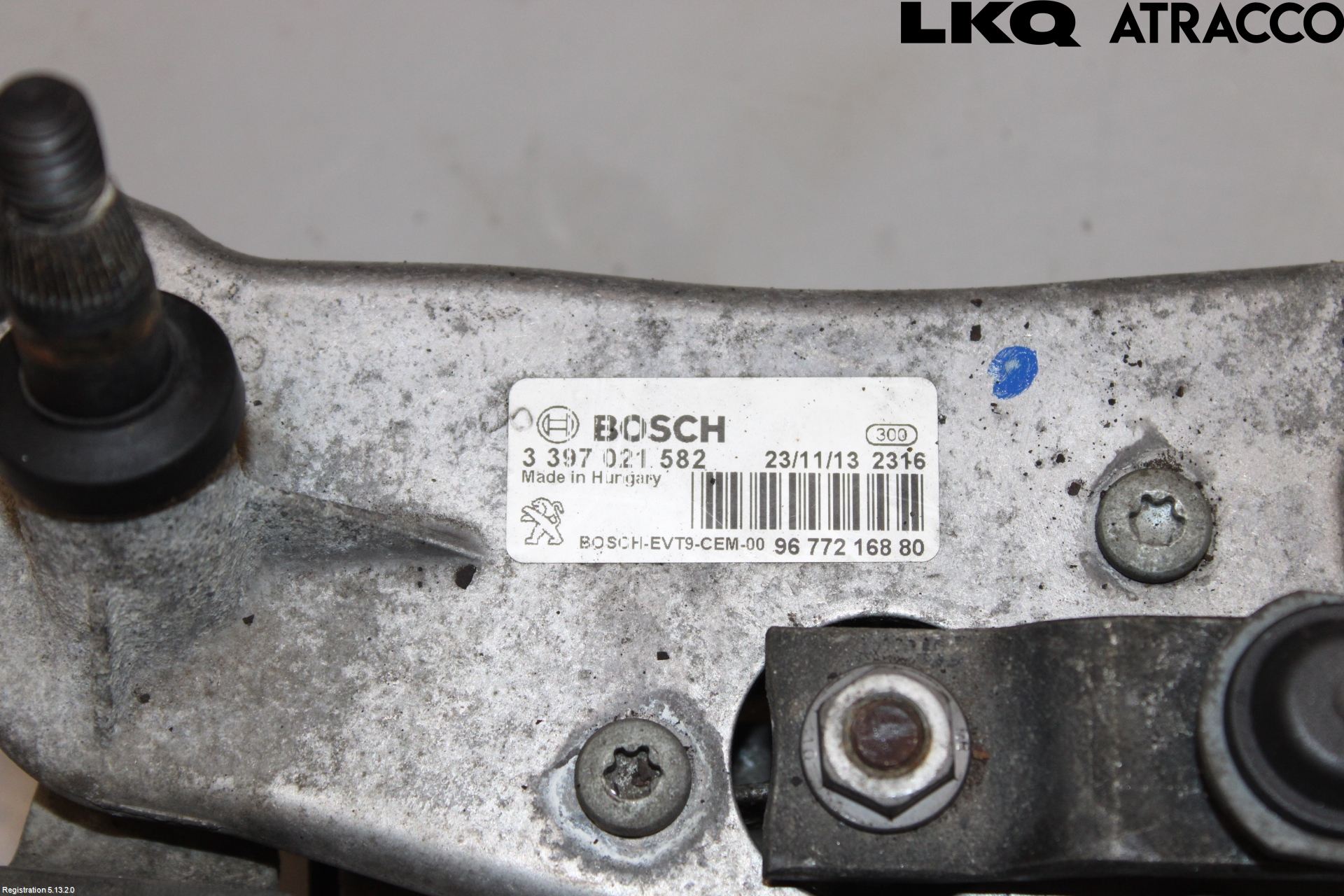 Peugeot 308 14-21 Viskeroverføring Frontrute