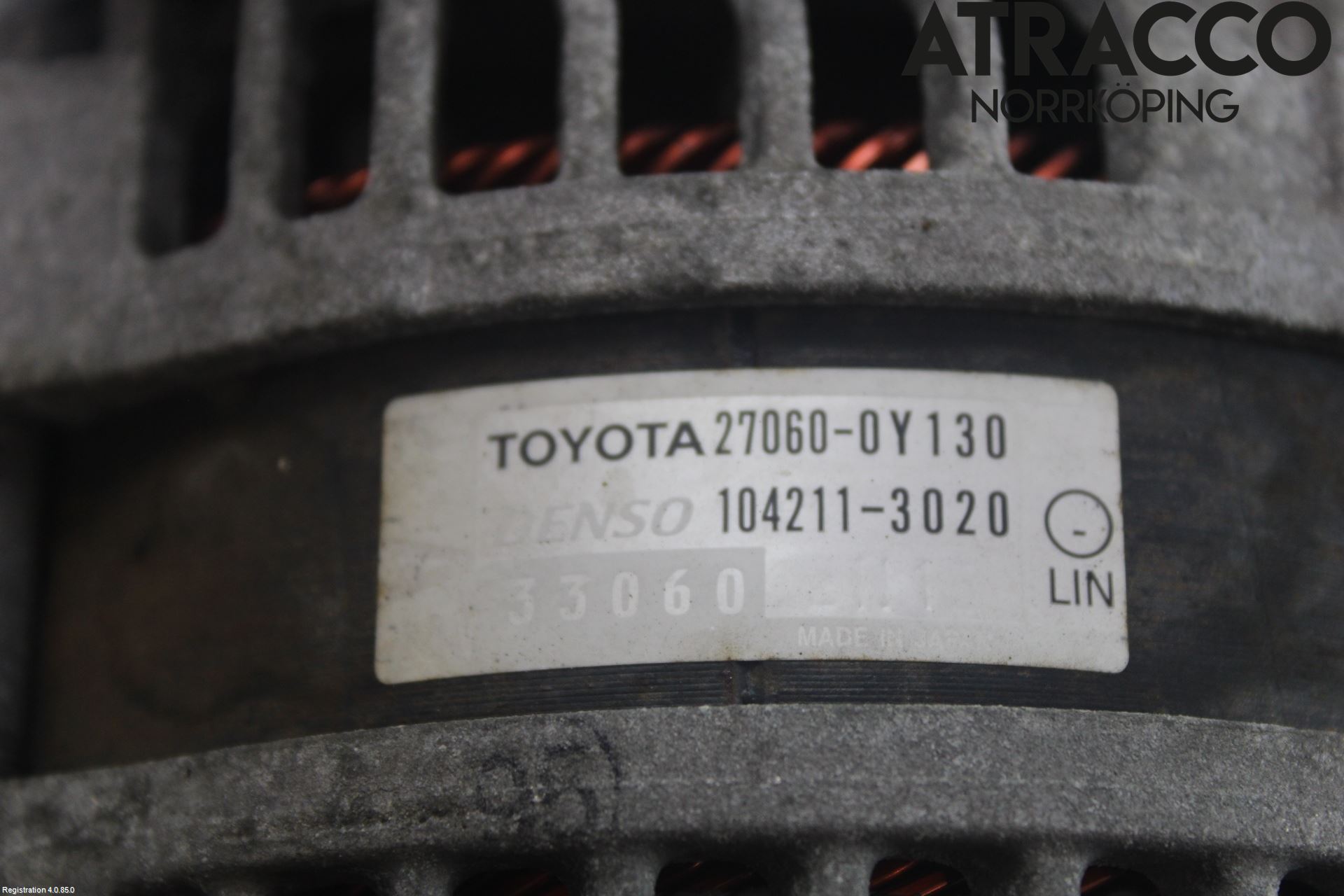 Toyota YARIS XP130 12-14 Dynamo