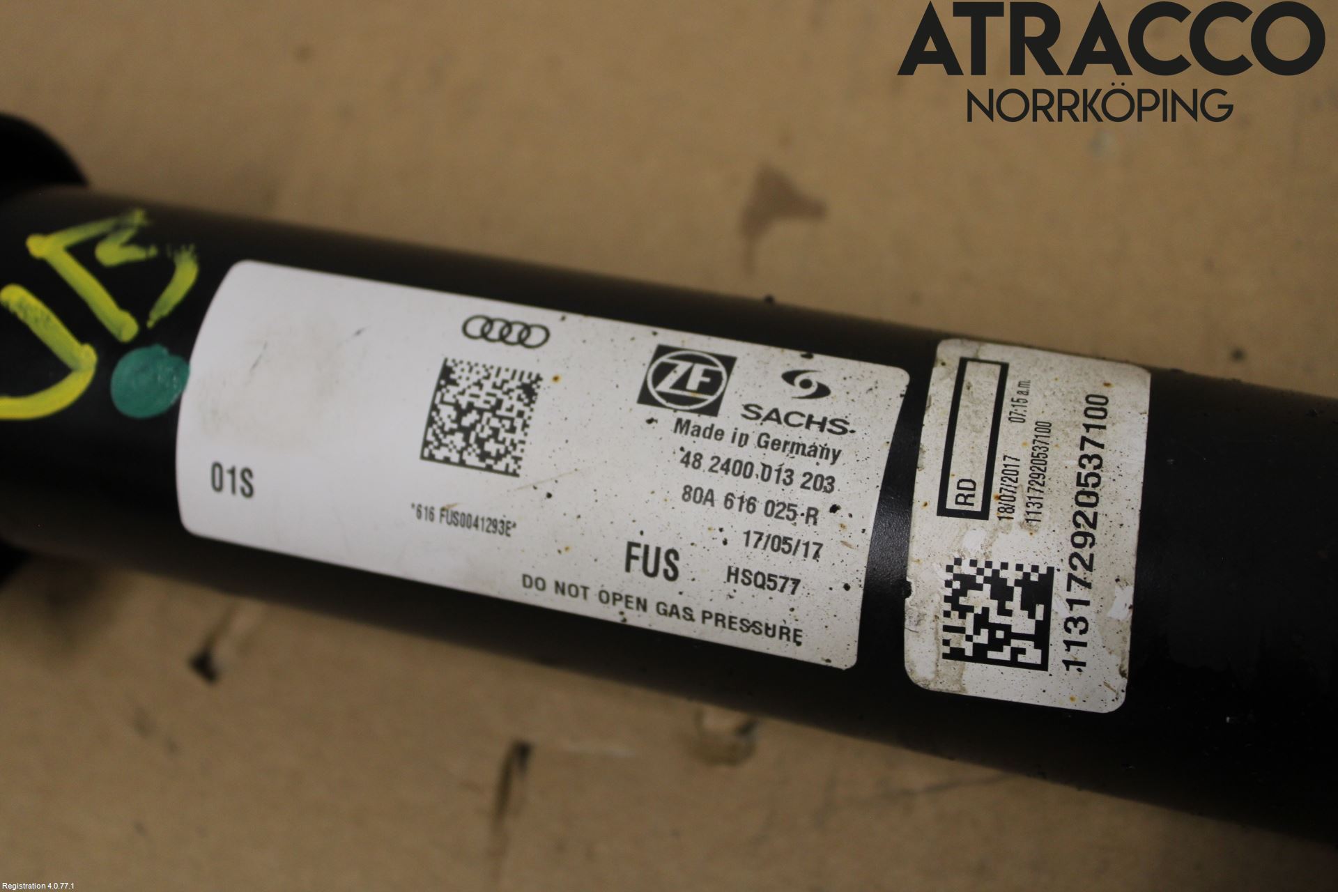 Audi Q5/SQ5 17- Støtdemper Bak