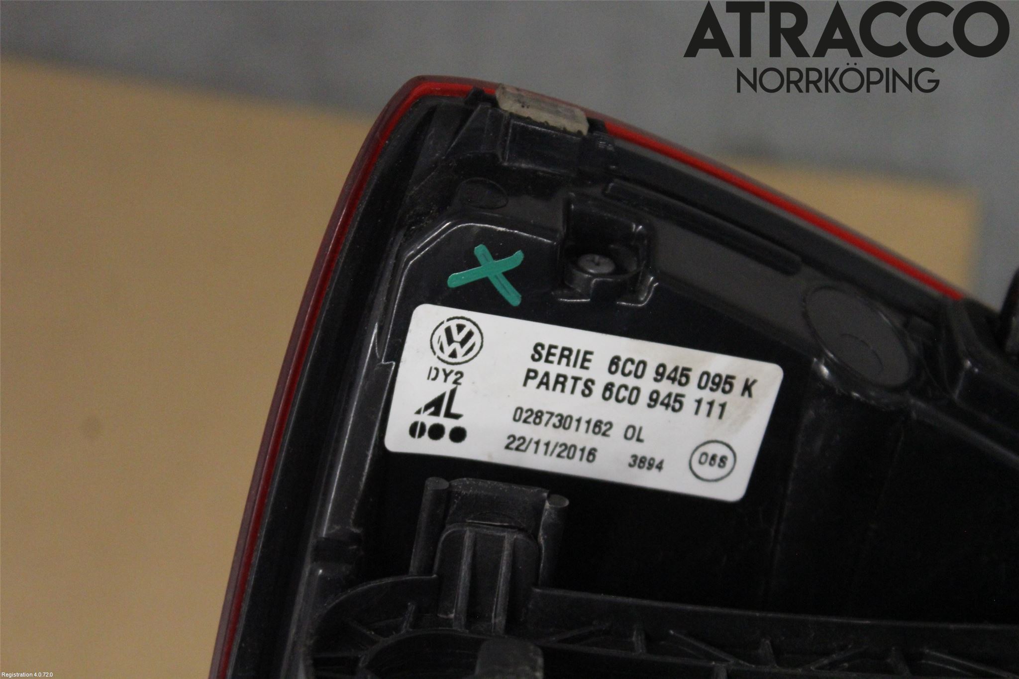 Volkswagen VW POLO 10-17 Baklykt Venstre